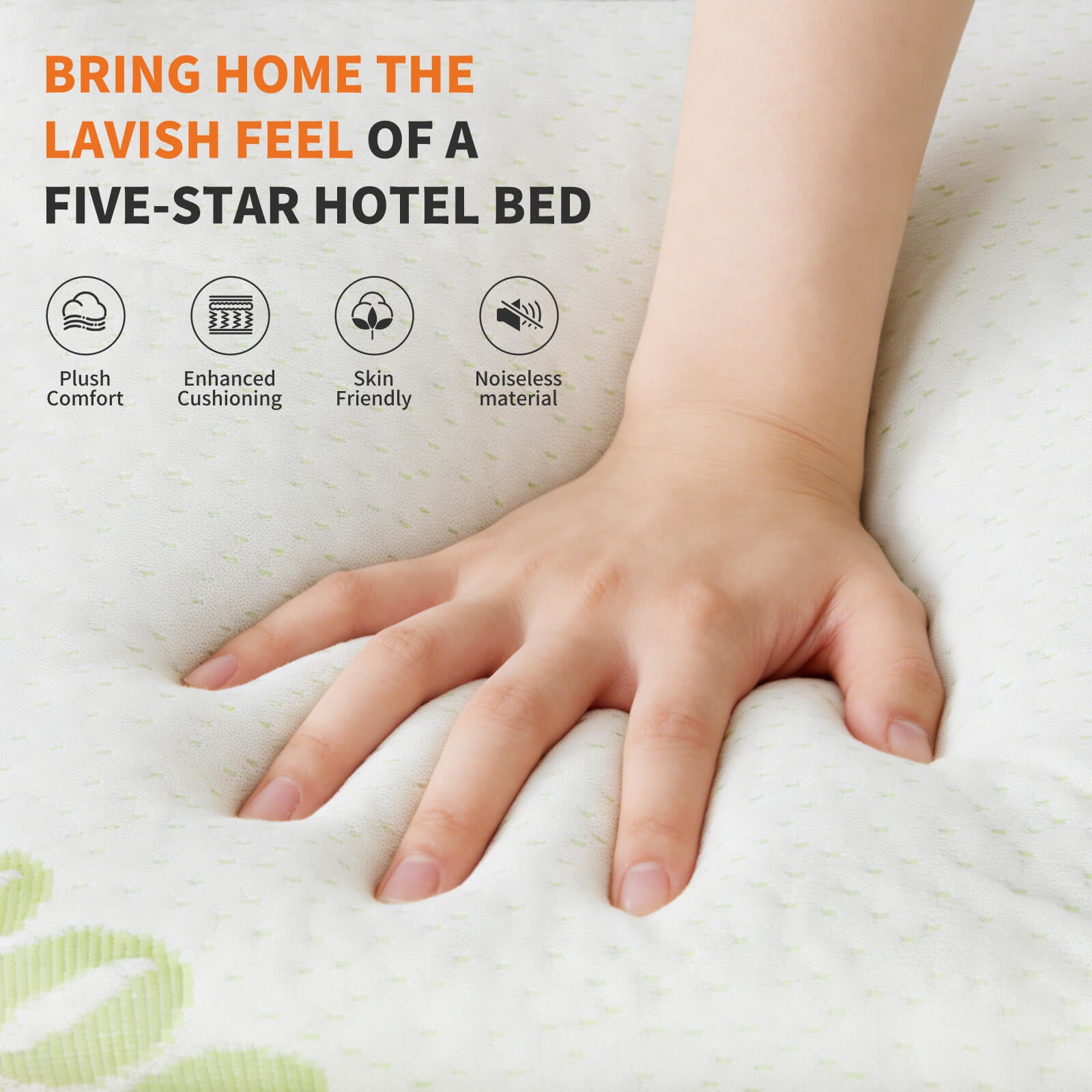 Cooling Bamboo Mattress Topper - Ultra Soft Pillow Top Mattress Pad with Deep Pockets, Breathable Cover for Hot Sleepers & Back Pain