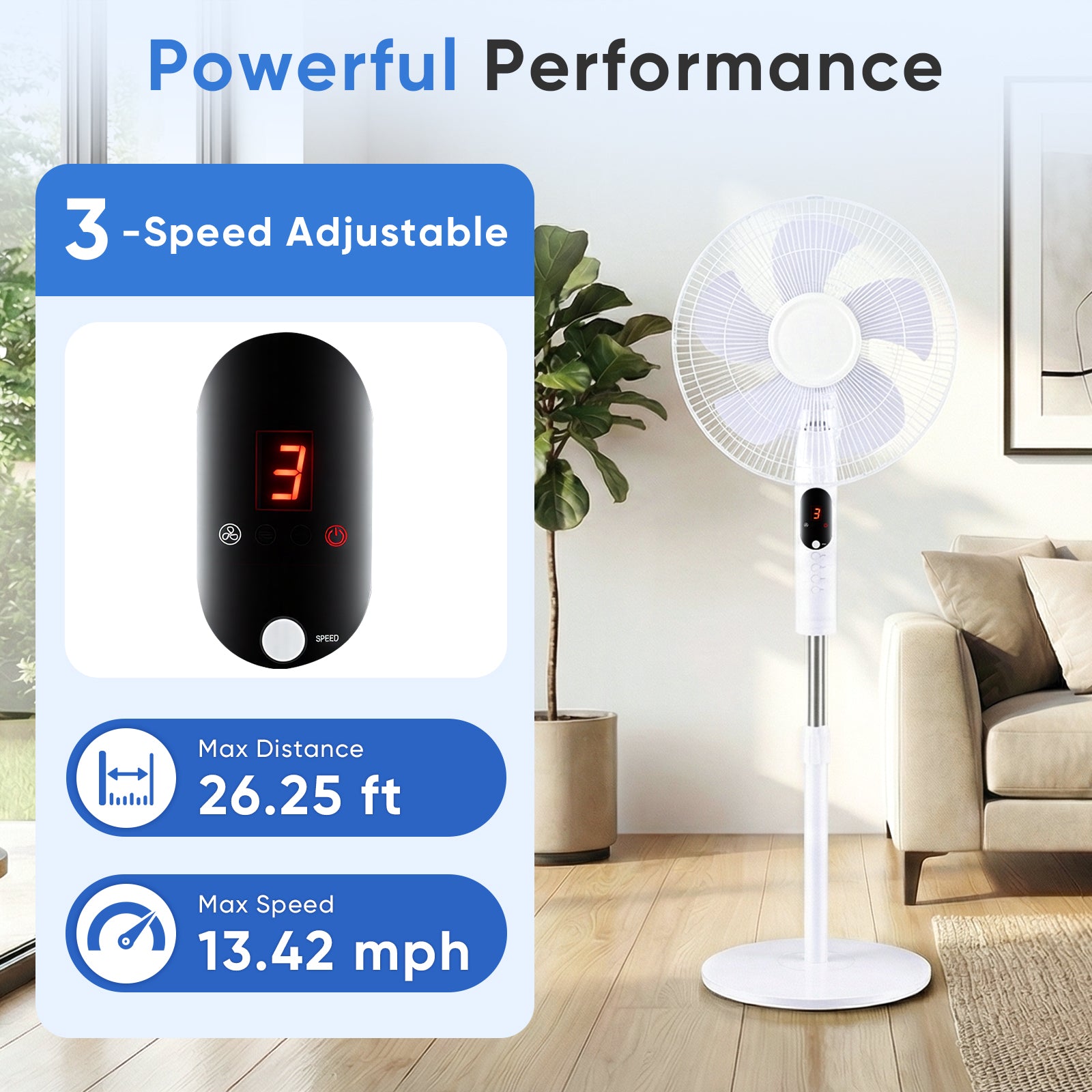 Pedestal Fan with Remote Control
