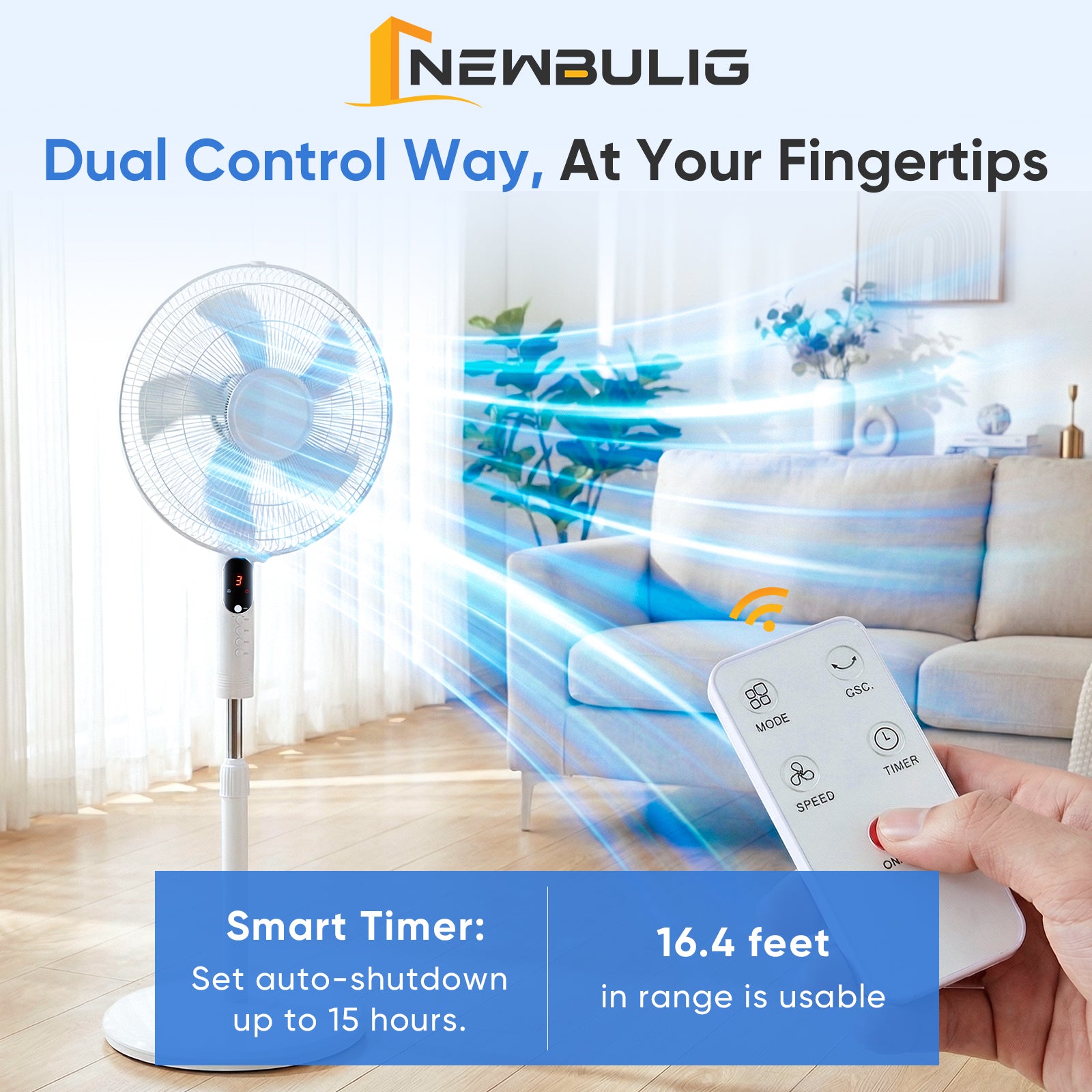 Pedestal Fan with Remote Control