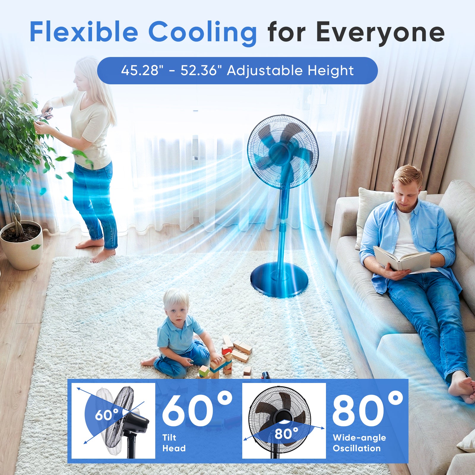 Pedestal Fan with Remote Control