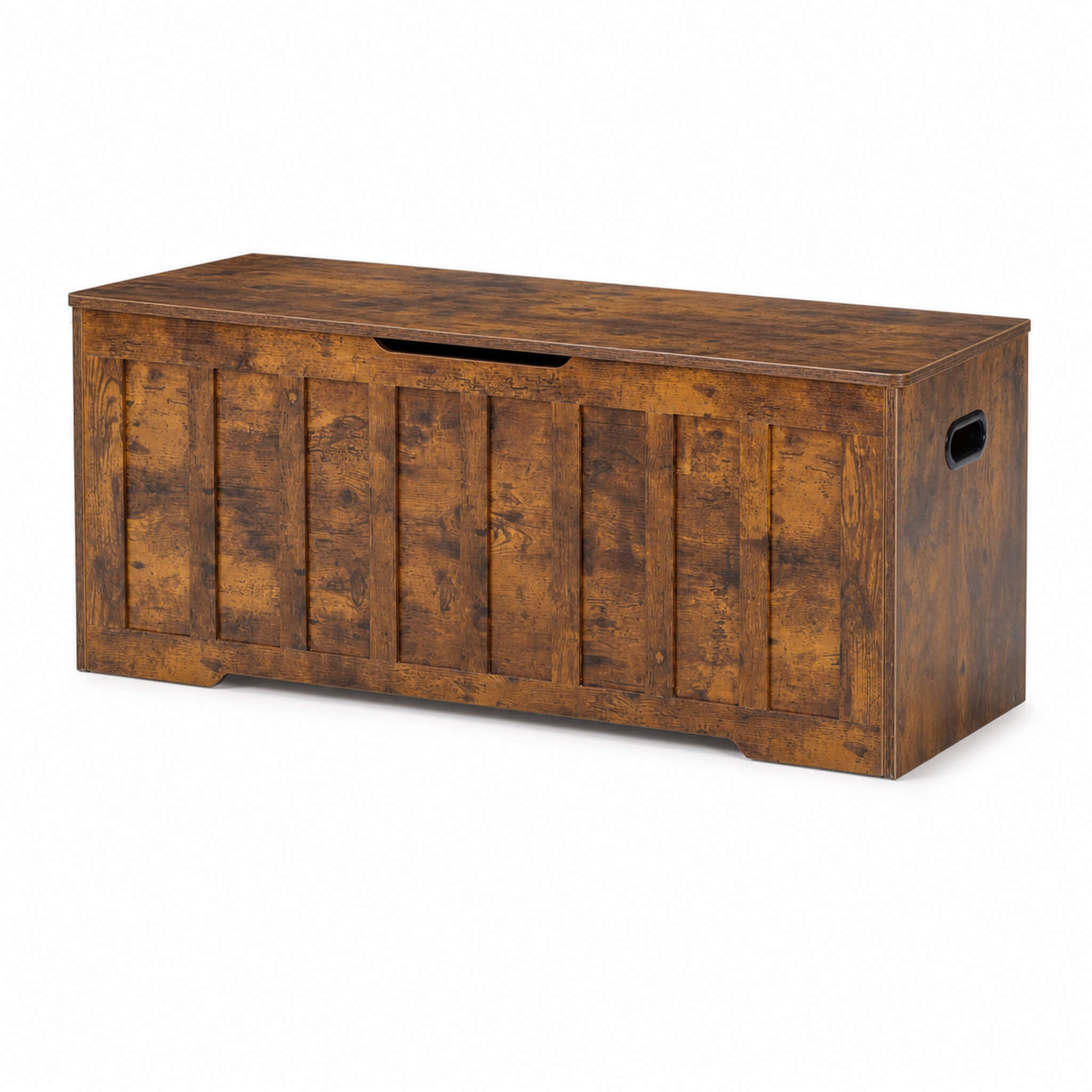 Wooden Storage Bench with Soft-Close Lid