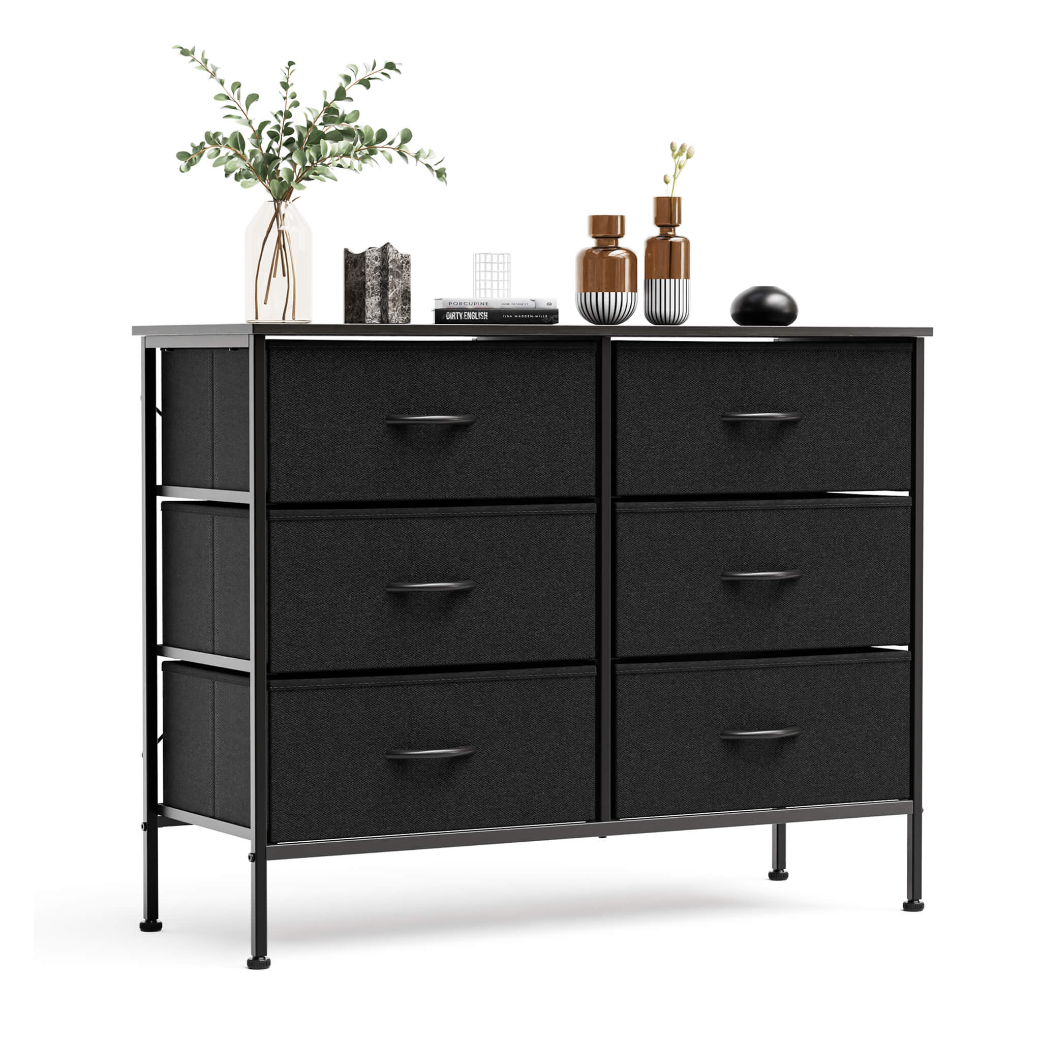TV Stand with Wide Drawers for Bedroom