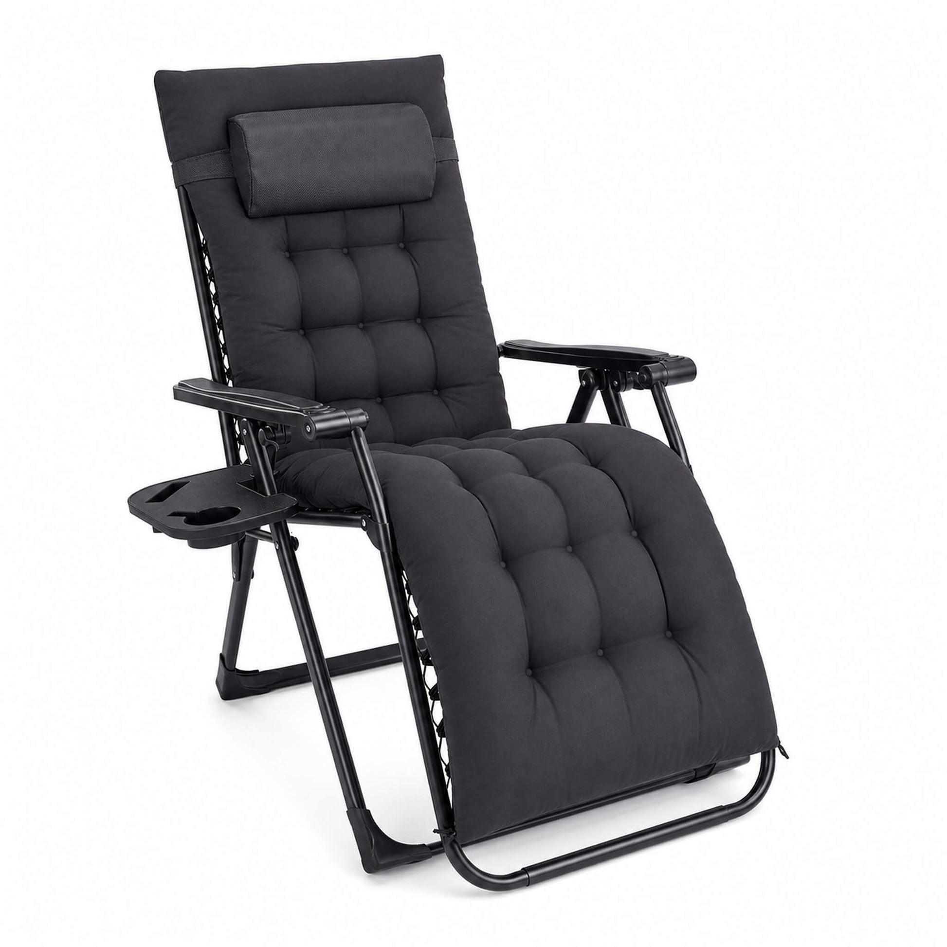 Foldable Zero-Gravity Outdoor Lounge Chair for Beach/Patio