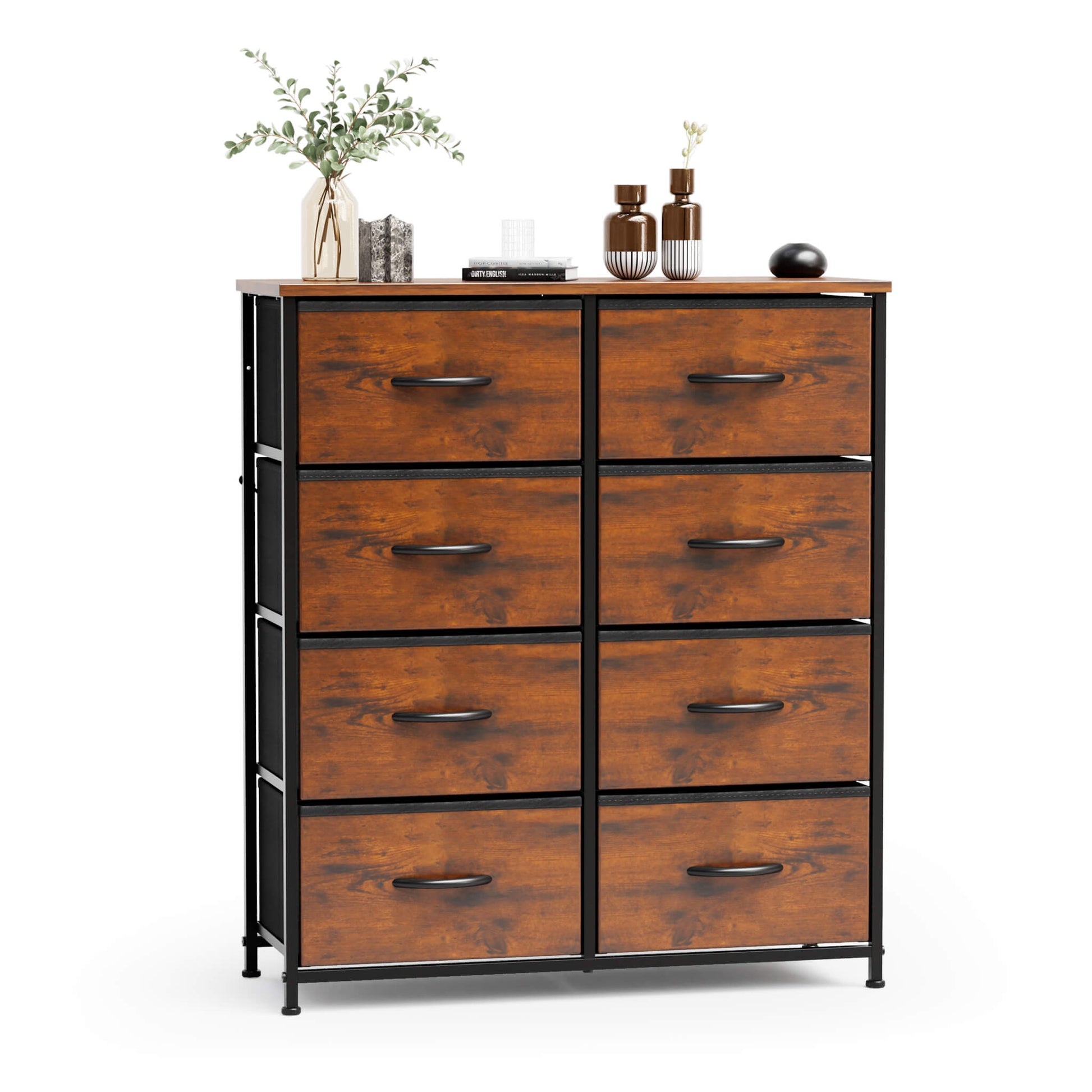 High Dresser Fabric Storage Tower 8 Fabric Drawer