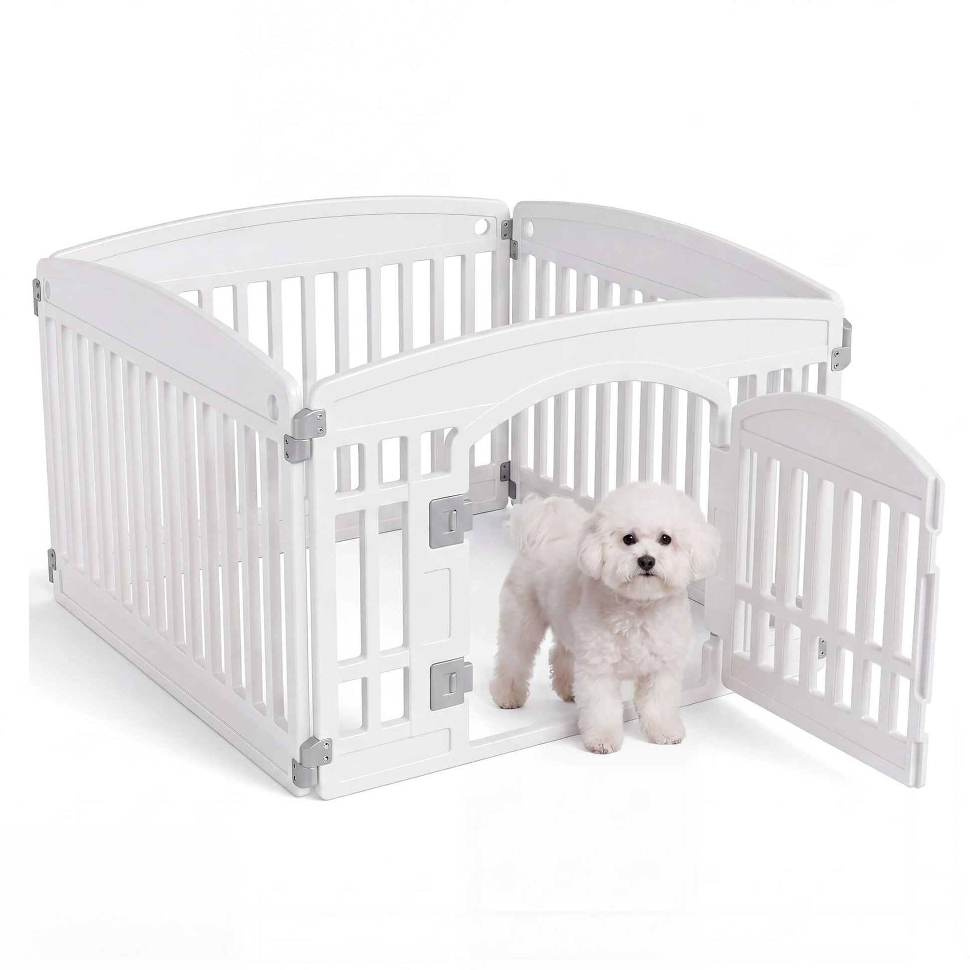 Plastic Dog Playpen with Door, Puppy Fence