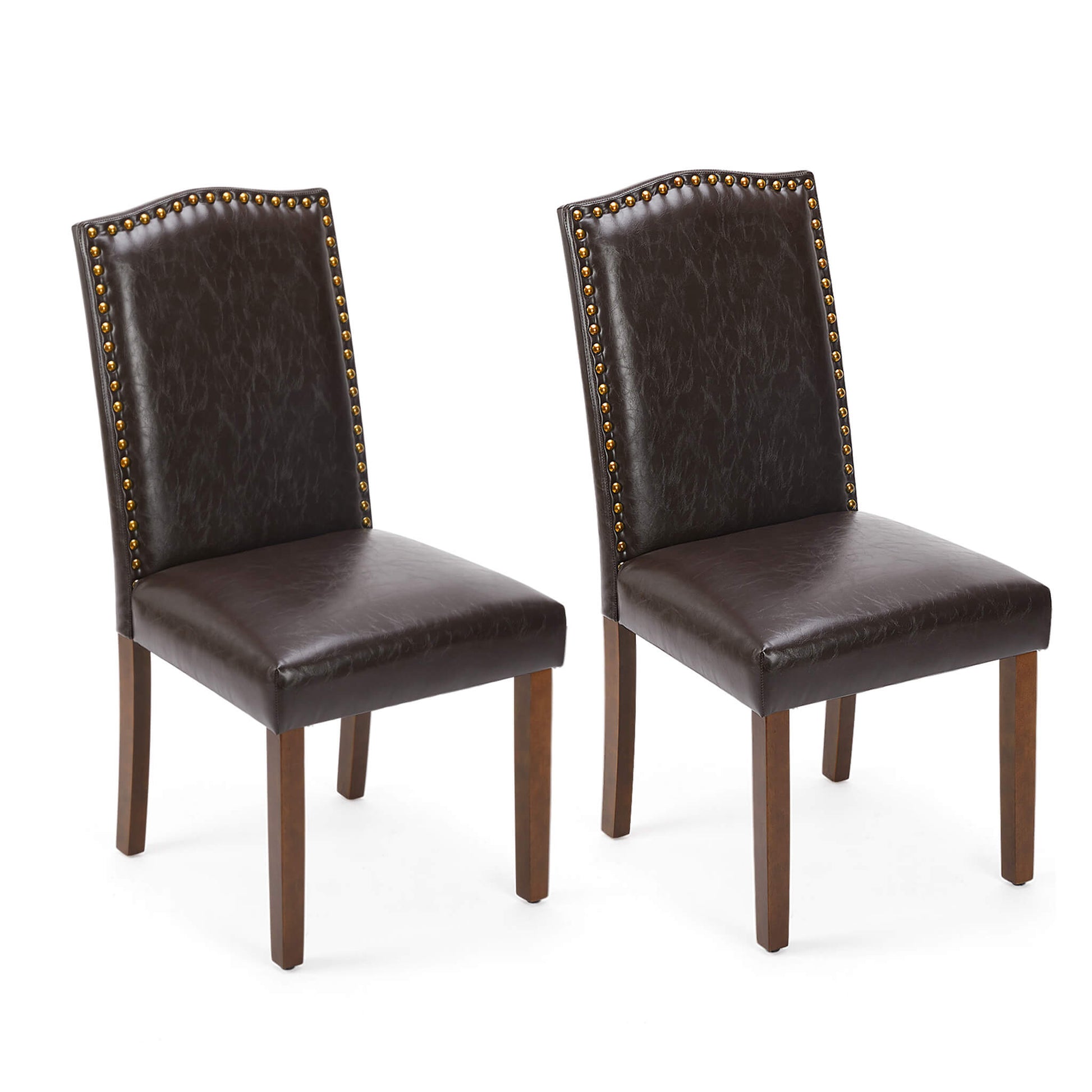 Wooden Dining Chair with Leather Cushion for Dining Room