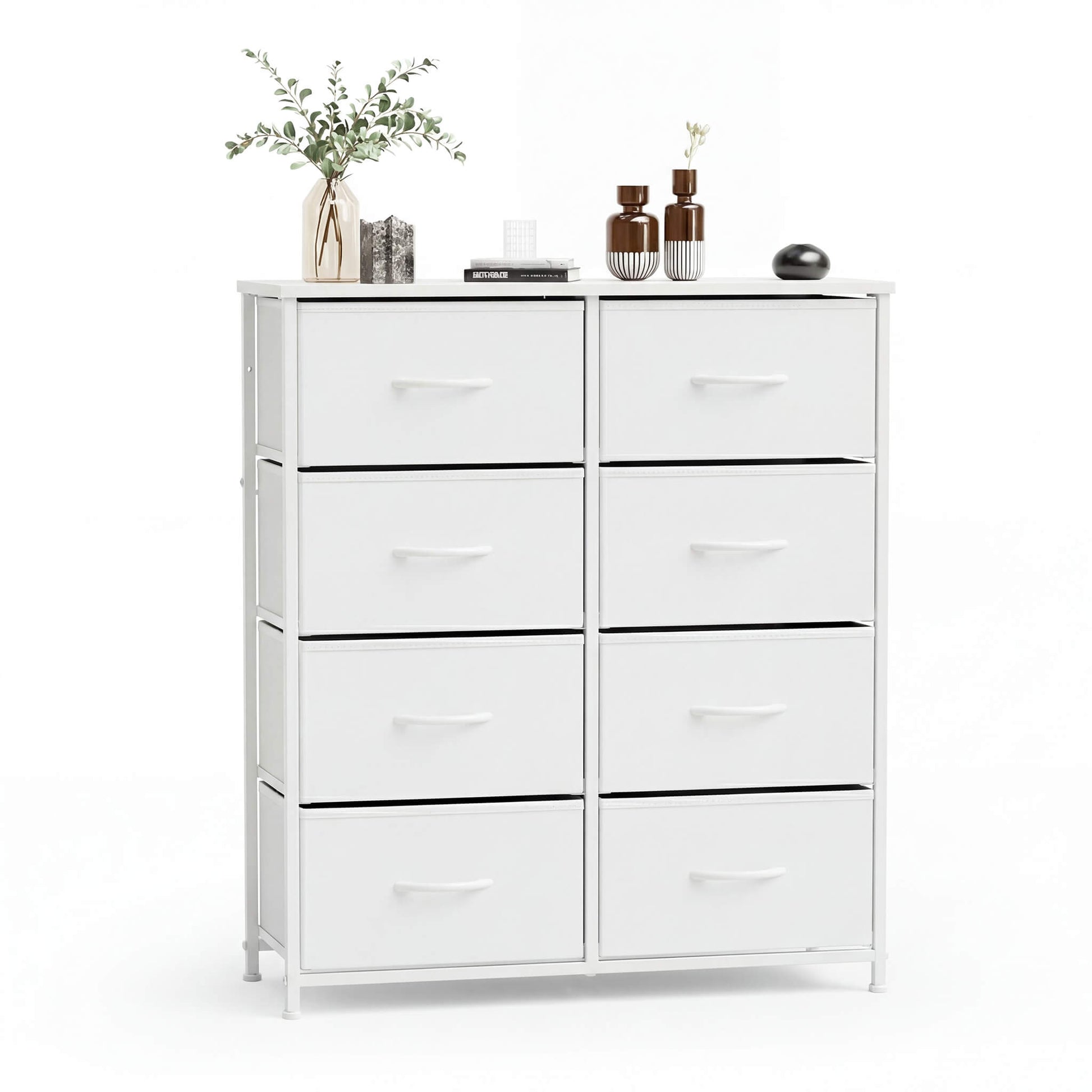 High Dresser Fabric Storage Tower 8 Fabric Drawer