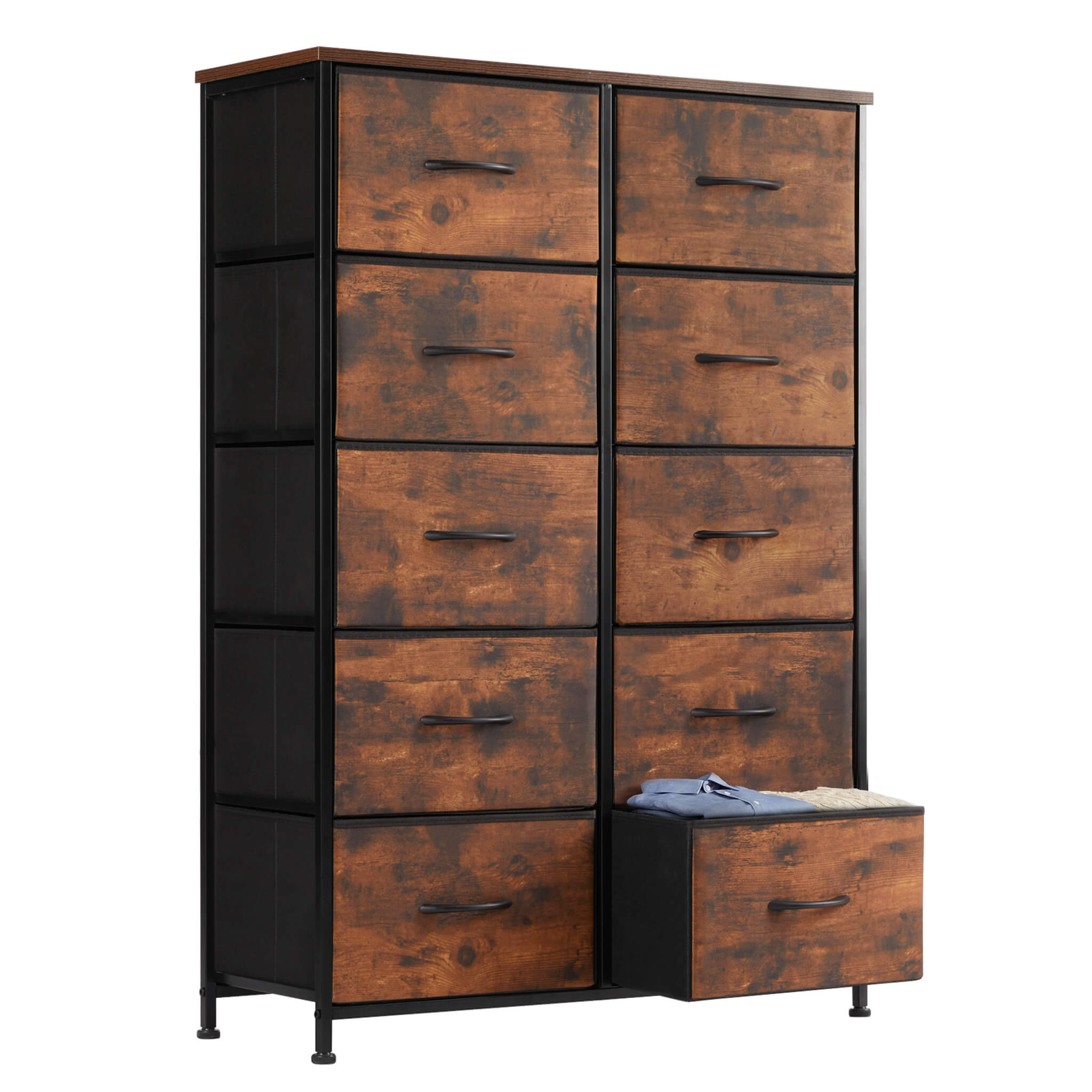 Tall Dresser with 10 Drawers for Bedroom
