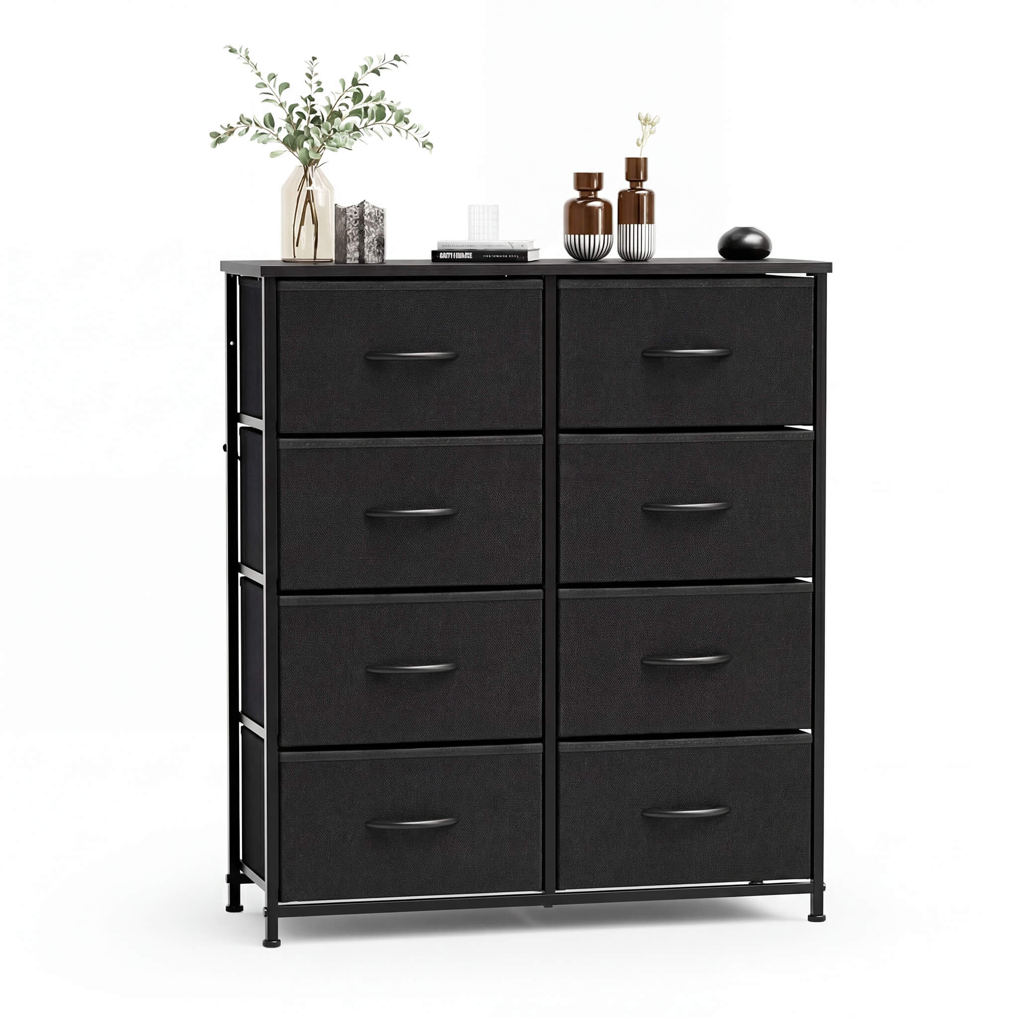 High Dresser Fabric Storage Tower 8 Fabric Drawer