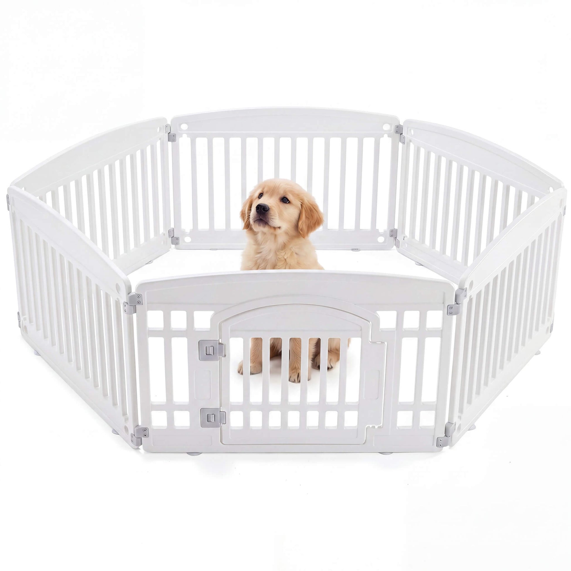 Plastic Dog Playpen with Door, Puppy Fence