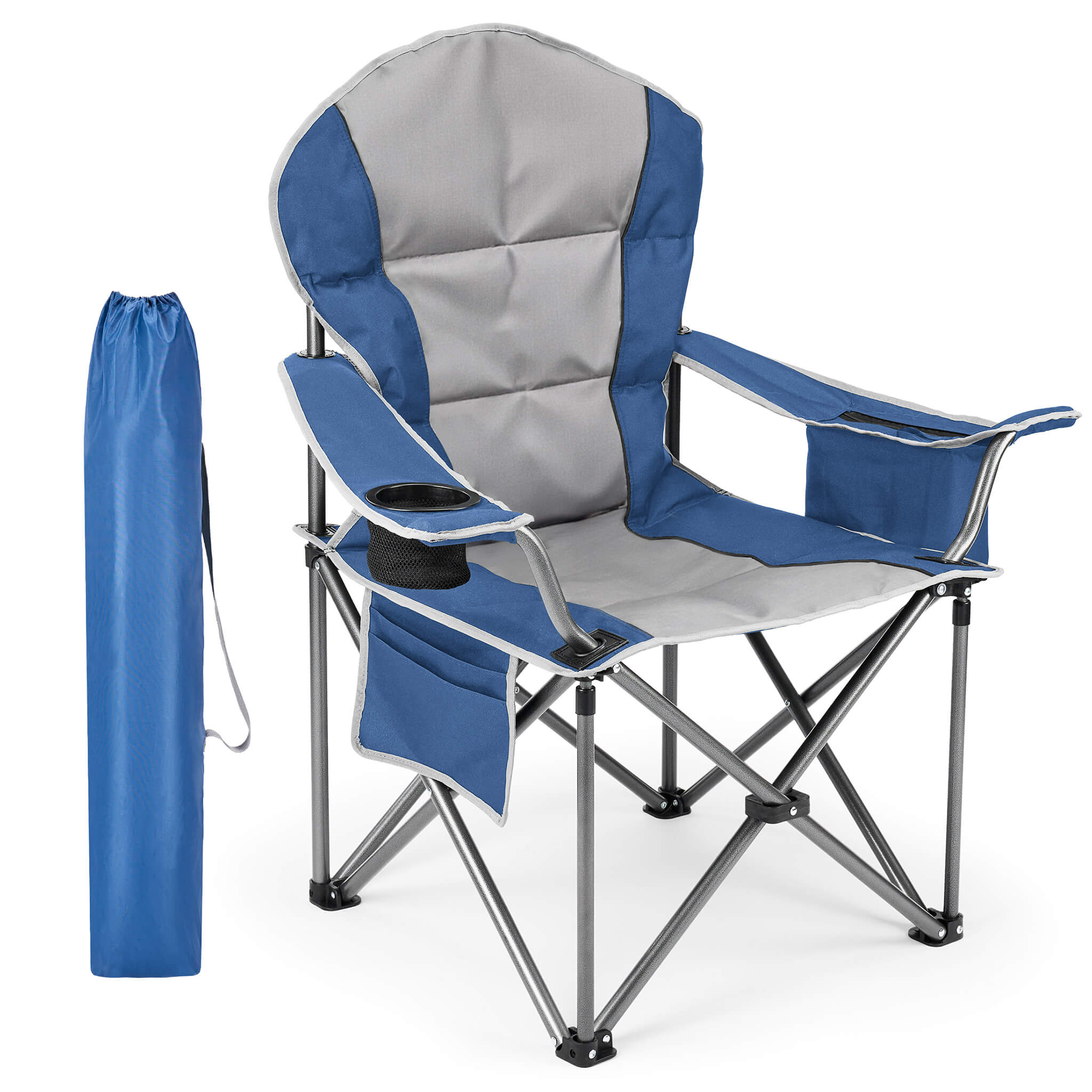 Portable Folding Camping Chair with Side Pocket