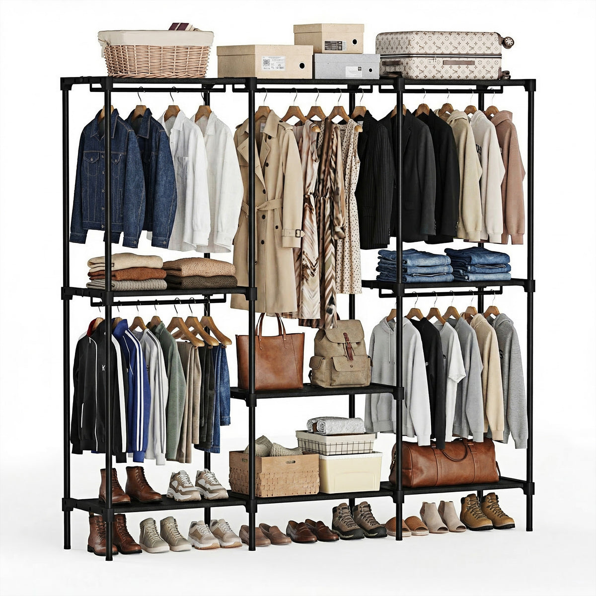 Heavy-Duty Portable Wardrobe—Designed for Small Spaces
