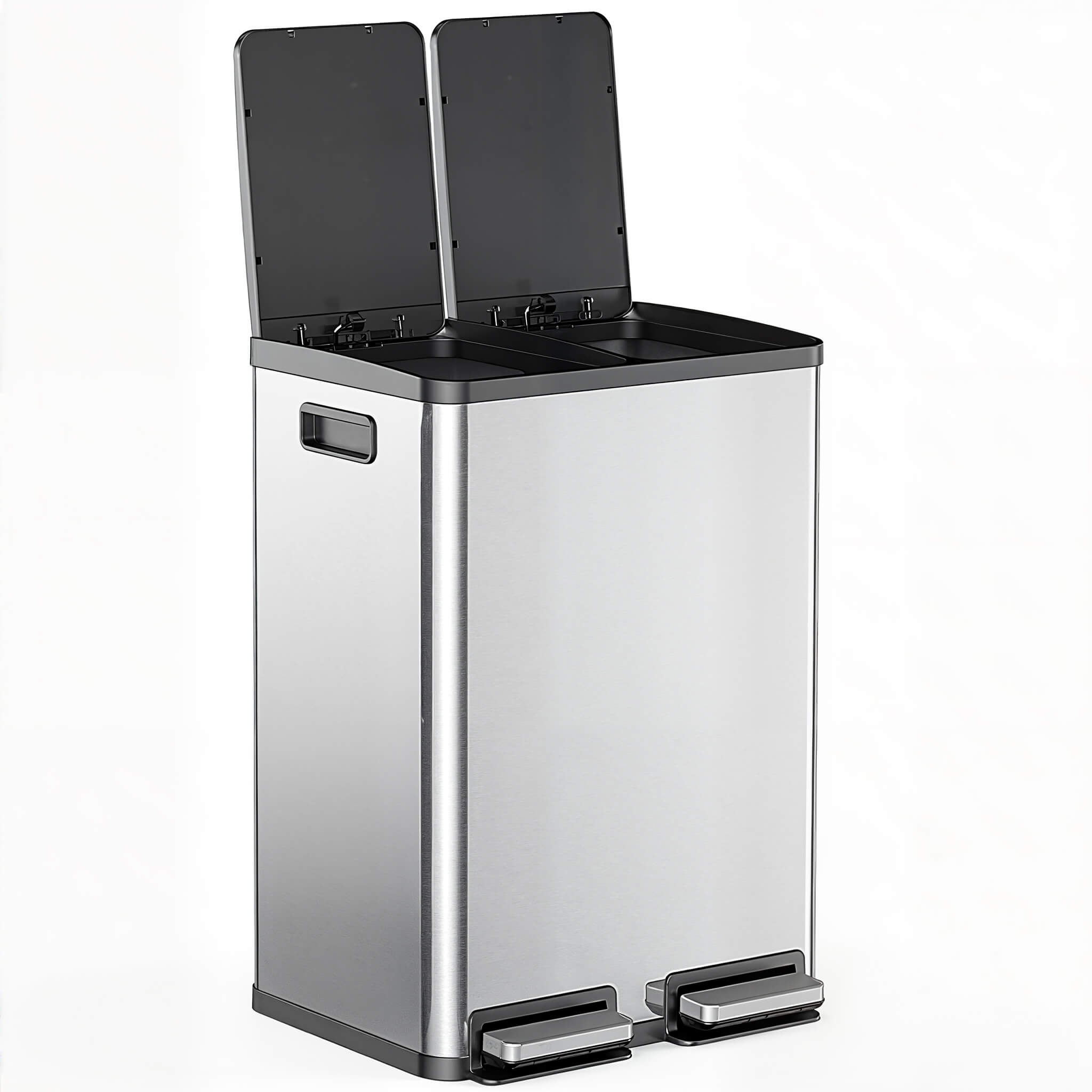 Stainless Steel Bin with Pedal Keeps Kitchen Odour Free