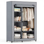 Portable Wardrobe Closet with Cover – Freestanding Clothes Organizer for Bedroom, Dorm & Apartment