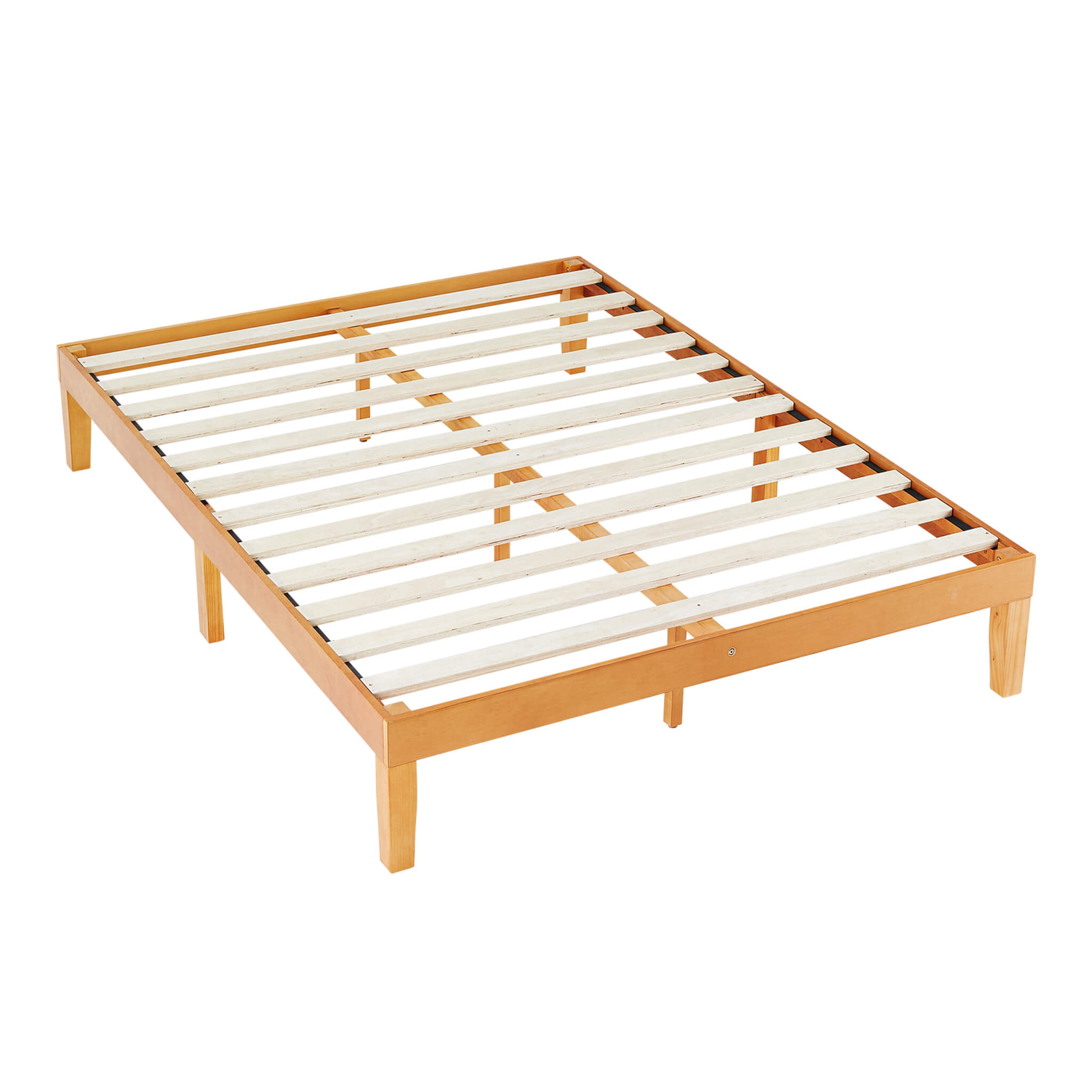 Minimalist Solid Wood Bed Frame for Bedroom