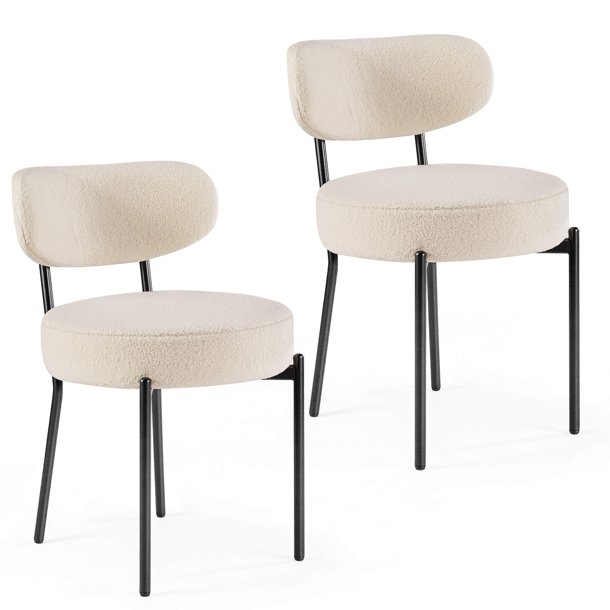 Dining Chair Set of 2 Soft Cushions for Dining Room