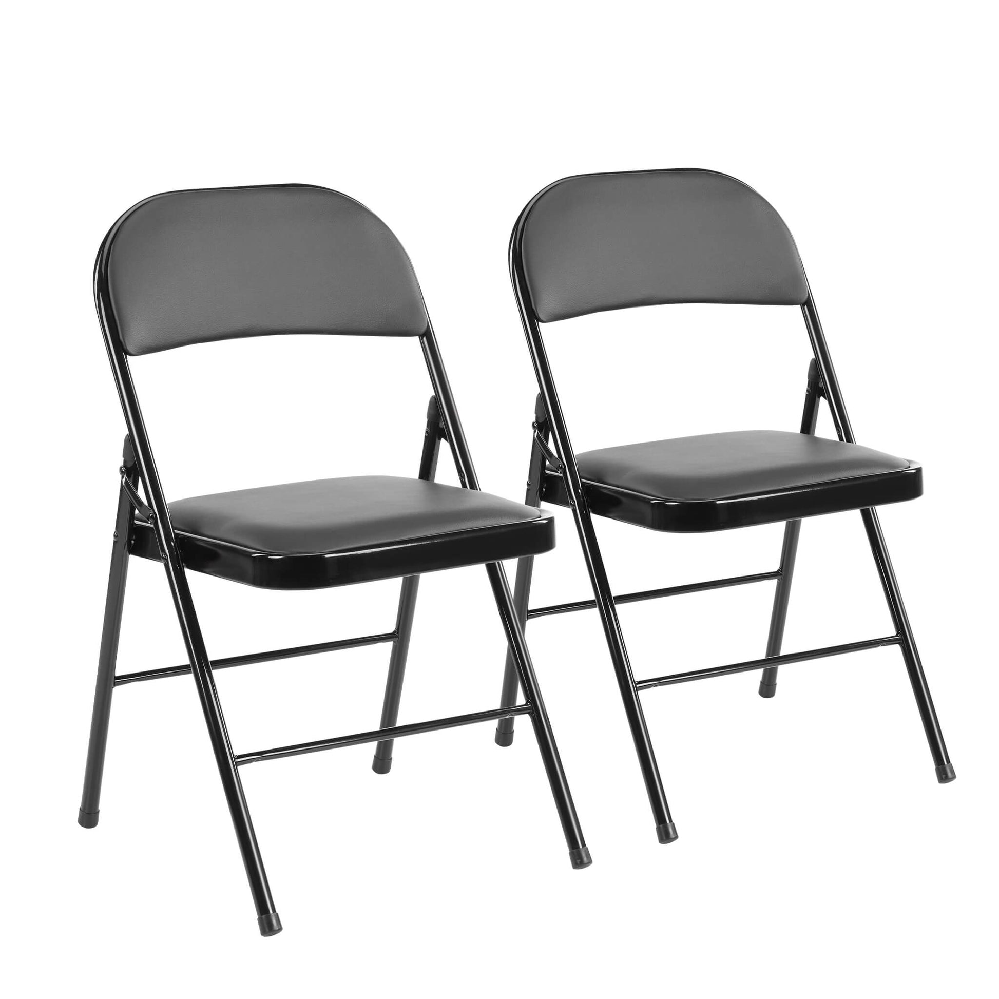 Leather Folding Chair for Events and Home Use(set of 2)
