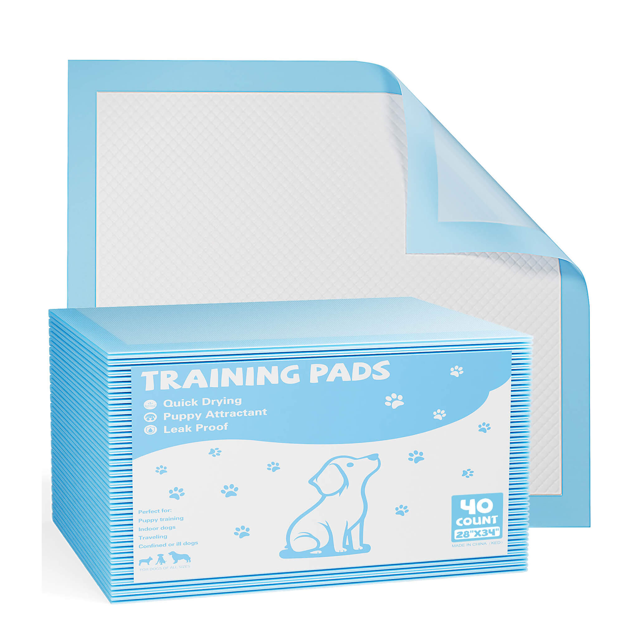 Ultra Absorbent Puppy Training Pads, Leak-Proof, Quick-Dry Surface, Perfect for Dog Pee