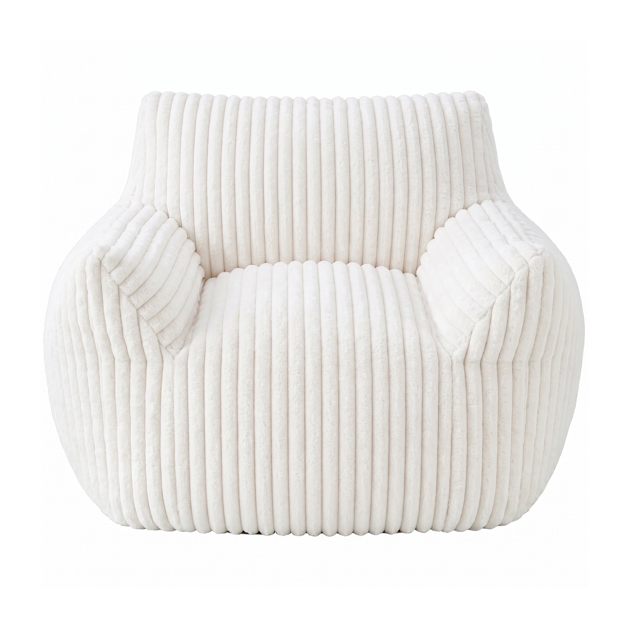 Foam Bean Bag Chair, High-Rebound Sponge Soft Lounge Chair for Bedroom & Living Room
