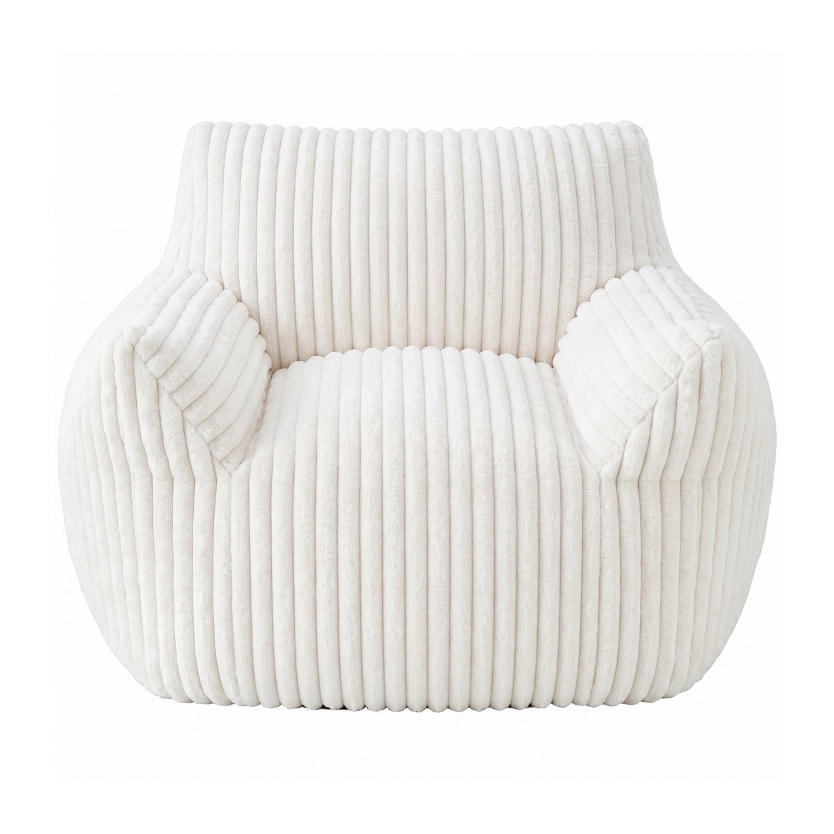 Foam Bean Bag Chair, High-Rebound Sponge Soft Lounge Chair for Bedroom & Living Room