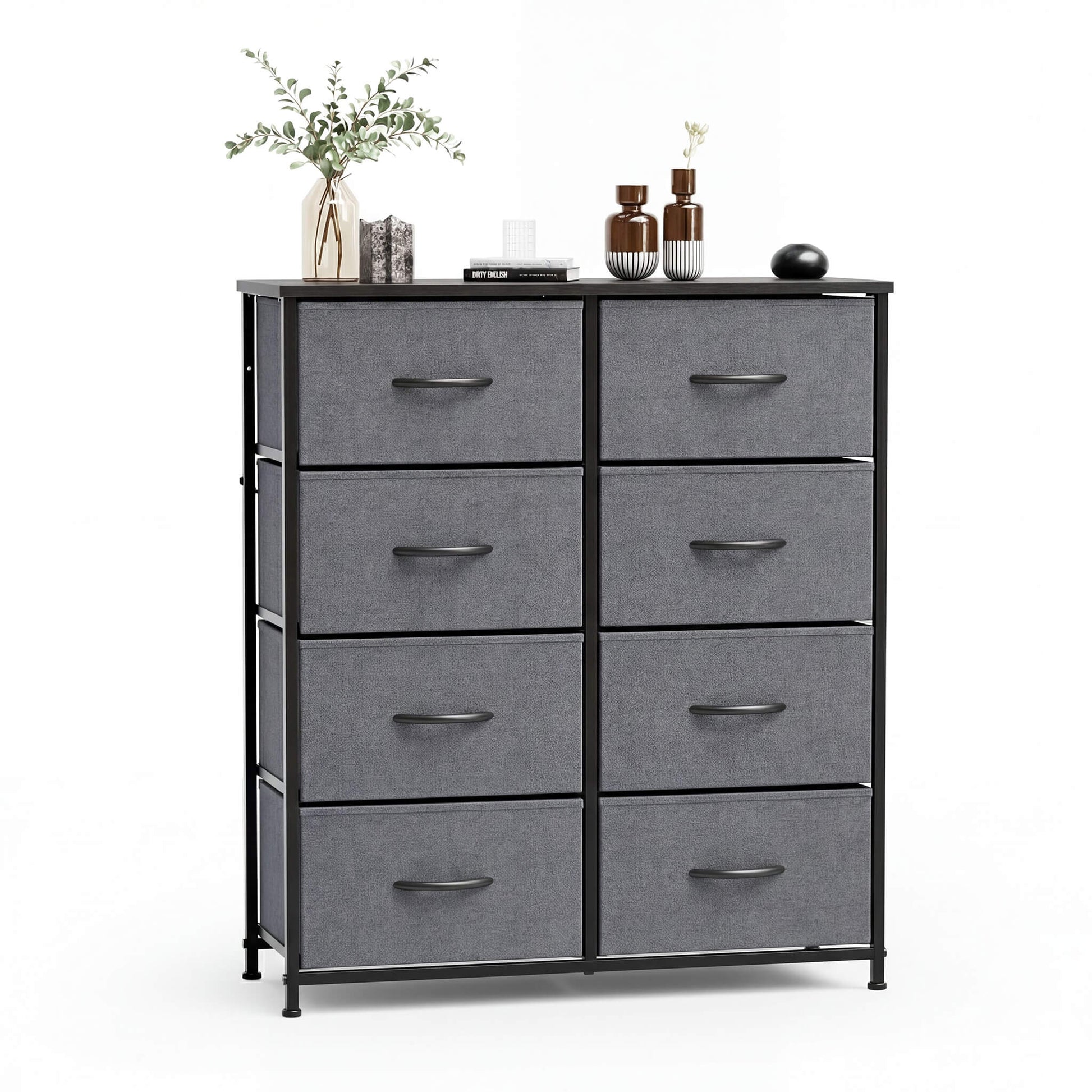 High Dresser Fabric Storage Tower 8 Fabric Drawer