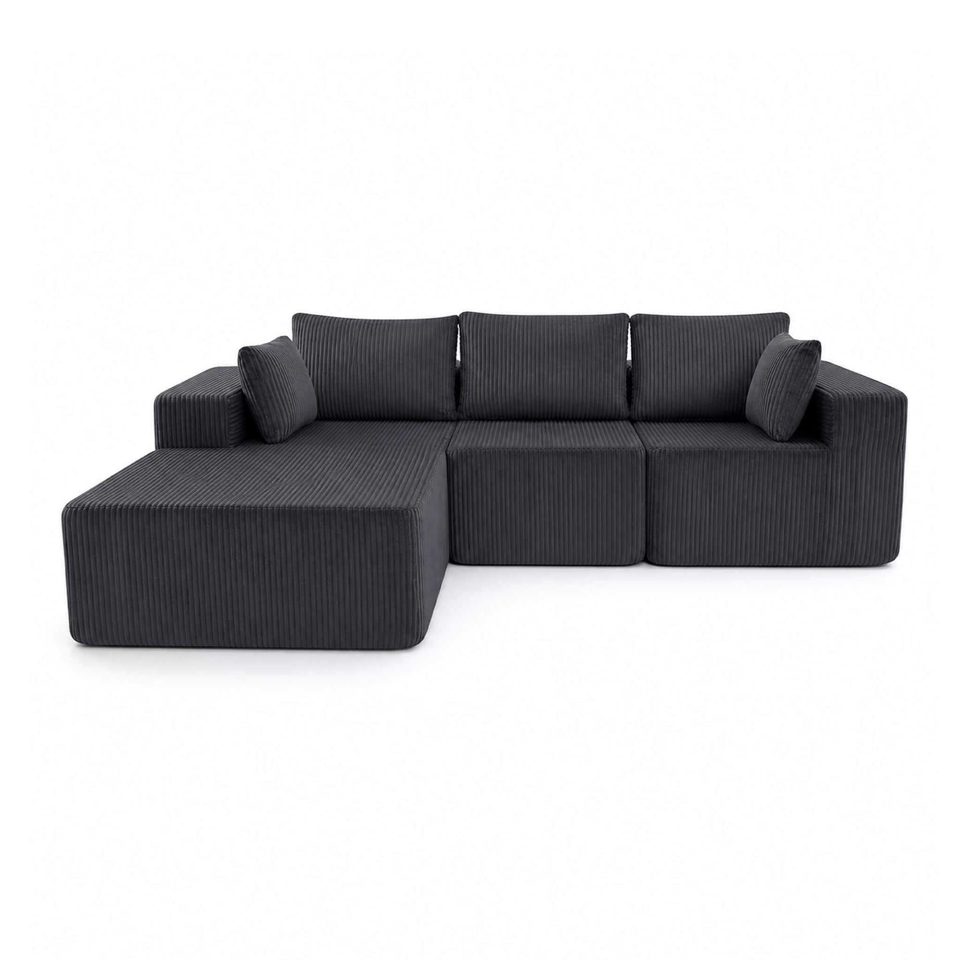 108" Modern Modular Couch Sectional Sofa for Living Room