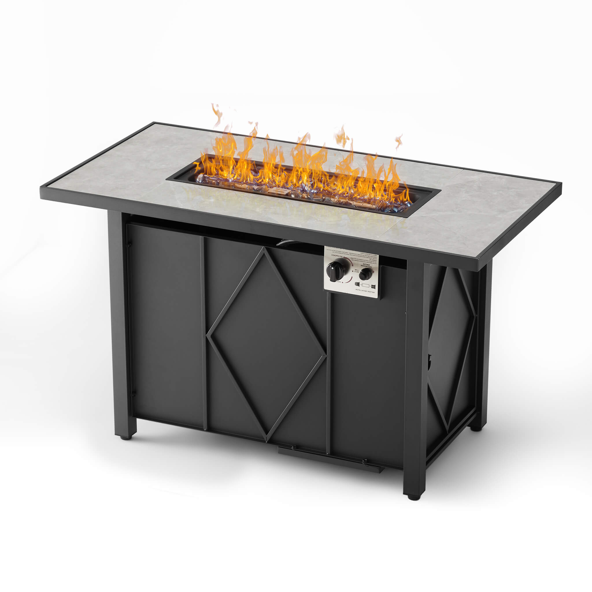 43" Outdoor Fire Pit Table with 50,000 BTU Heater