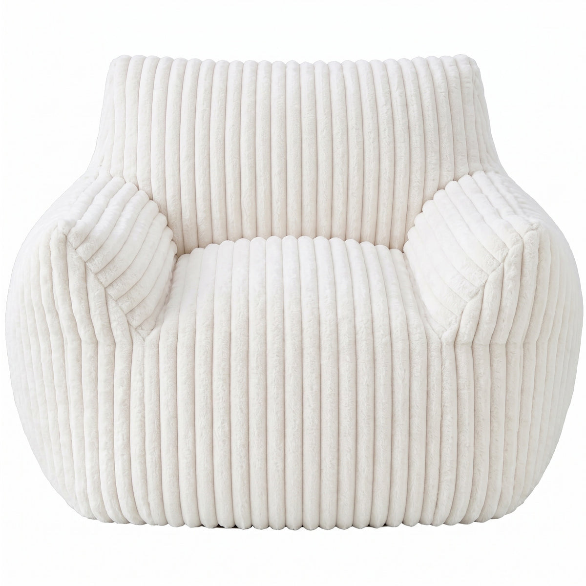 Foam Bean Bag Chair, High-Rebound Sponge Soft Lounge Chair for Bedroom & Living Room