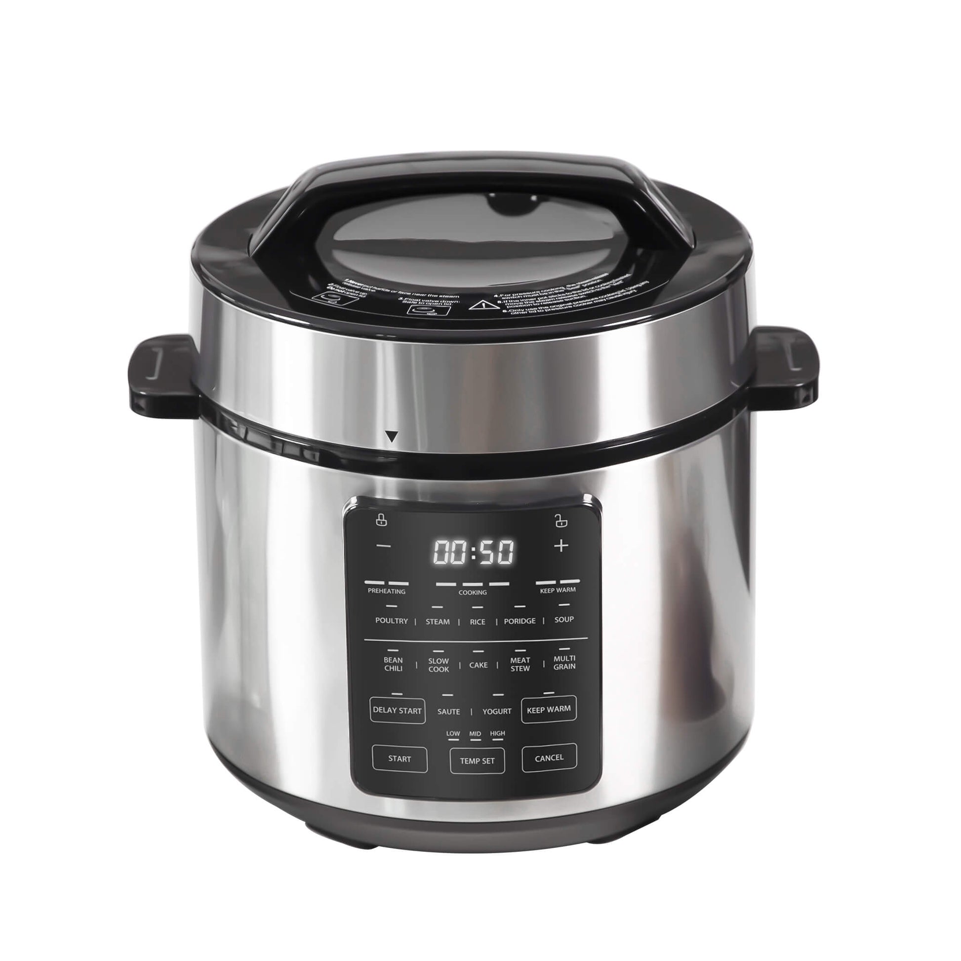 12-in-1 Electric Pressure Cooker with Stainless Steel Pot
