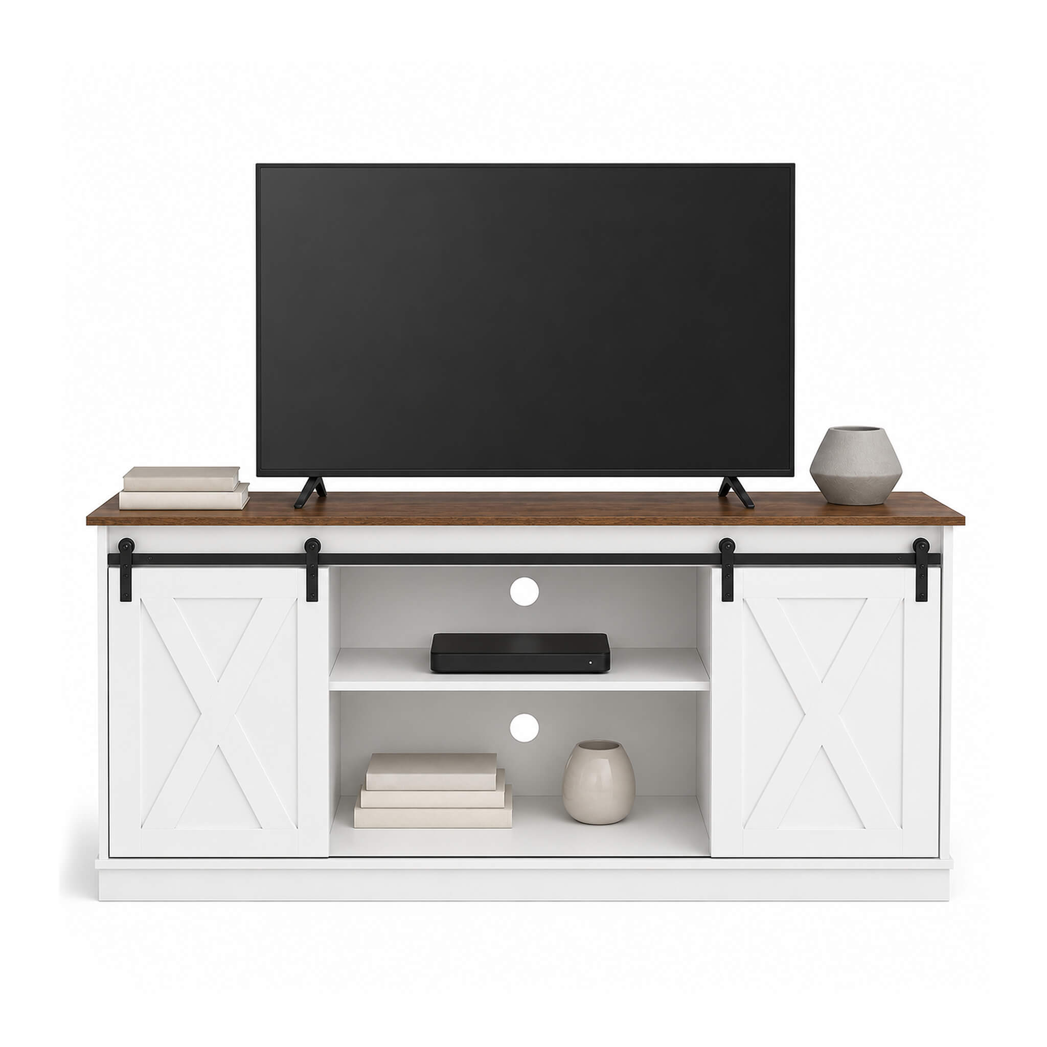 58“ Sliding Barn Door TV Cabinet