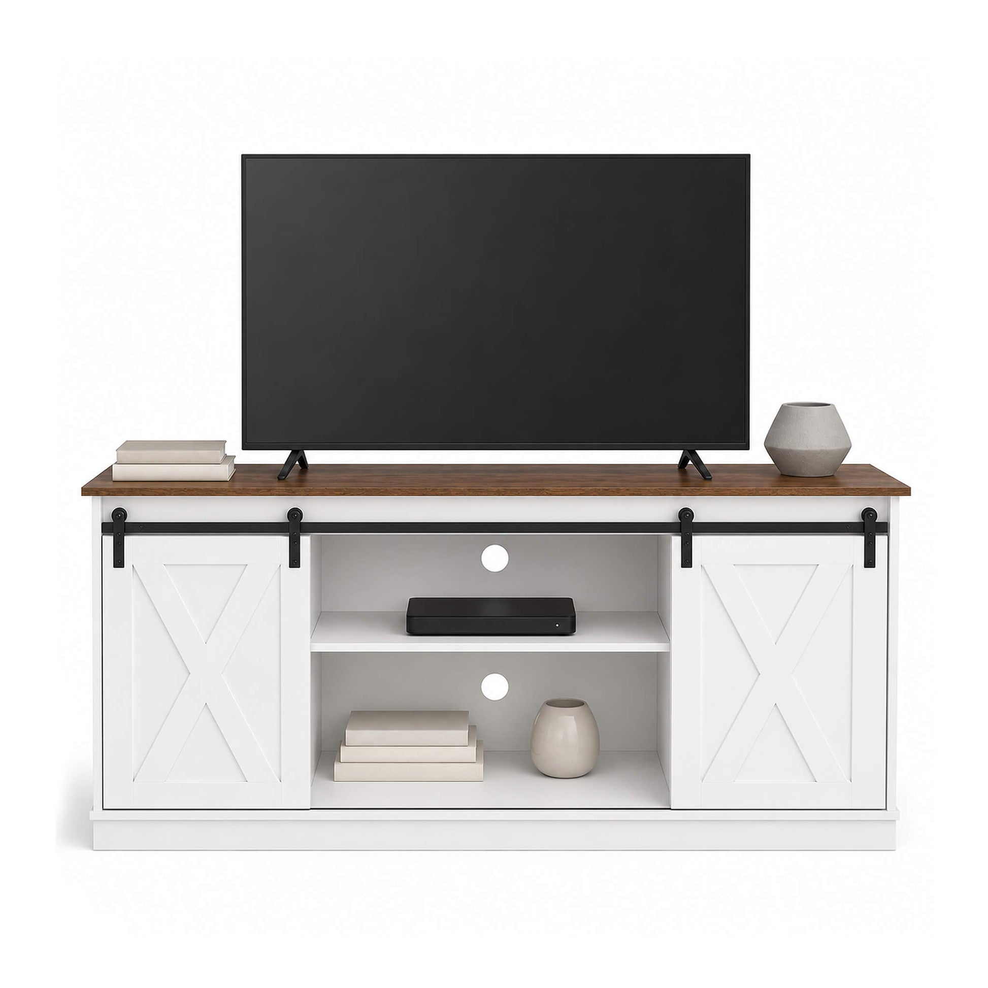 58“ Sliding Barn Door TV Cabinet