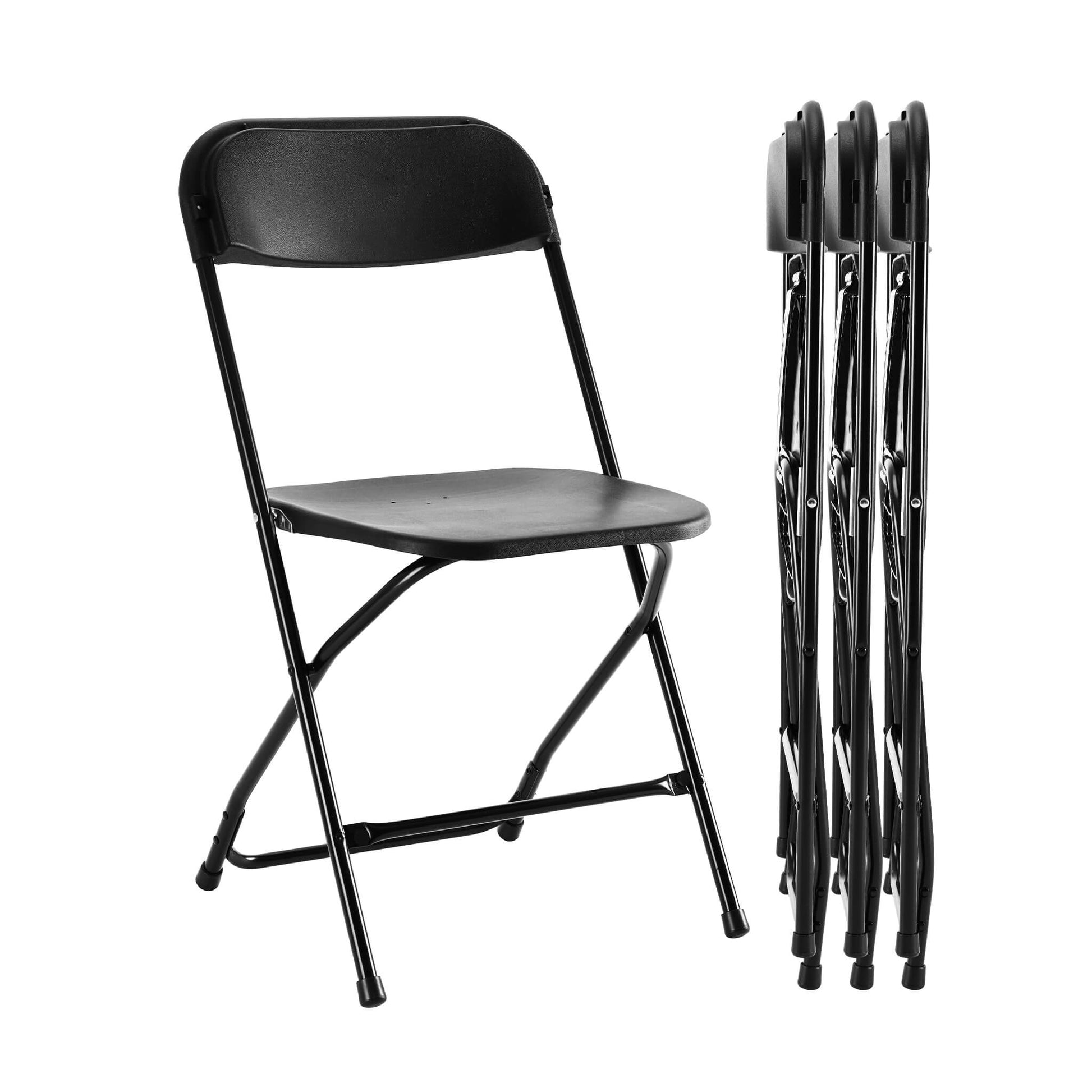 Lightweight Plastic Folding Chair for Indoor & Outdoor Use（4-Piece Set）