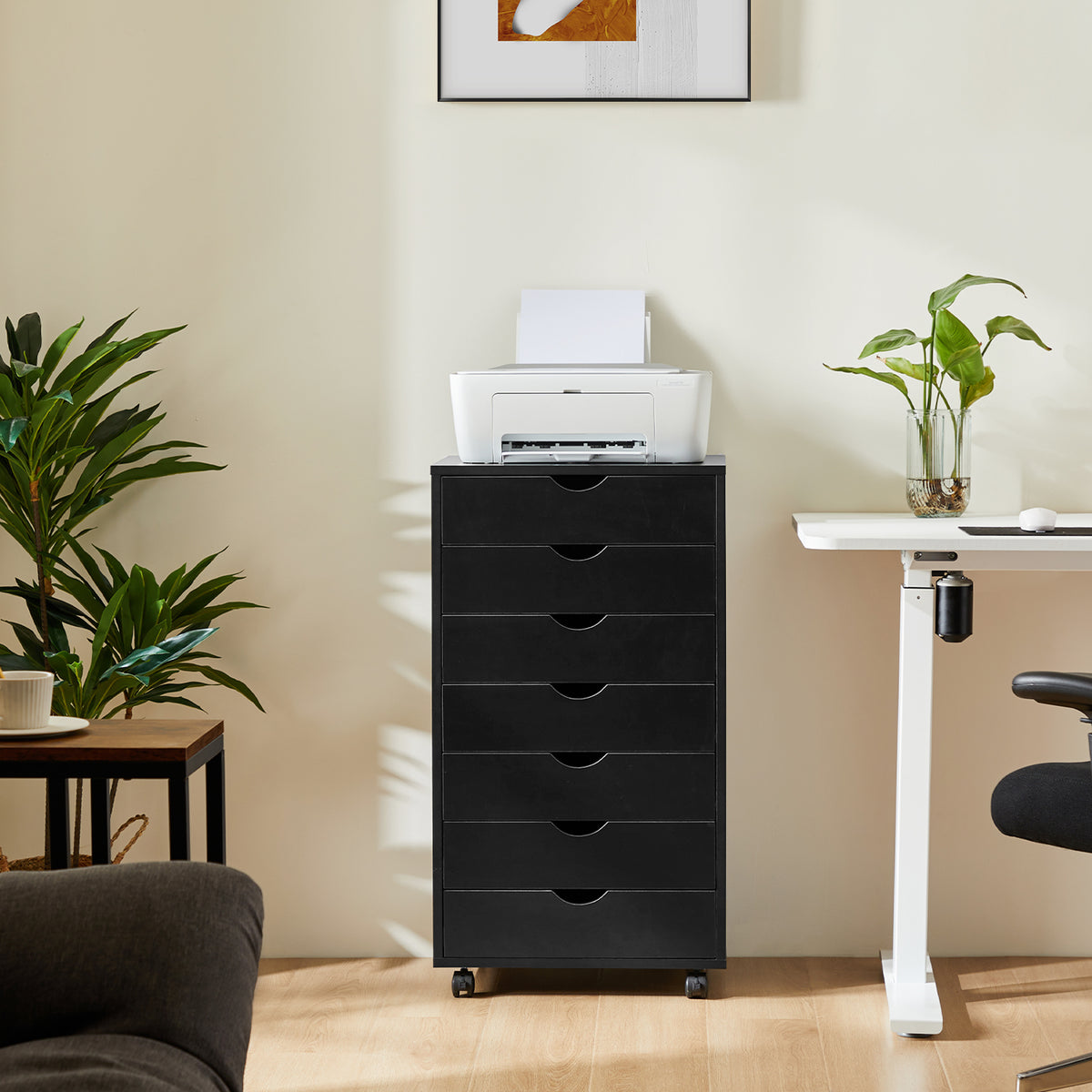 7 drawers organizer removable for office, bedroom