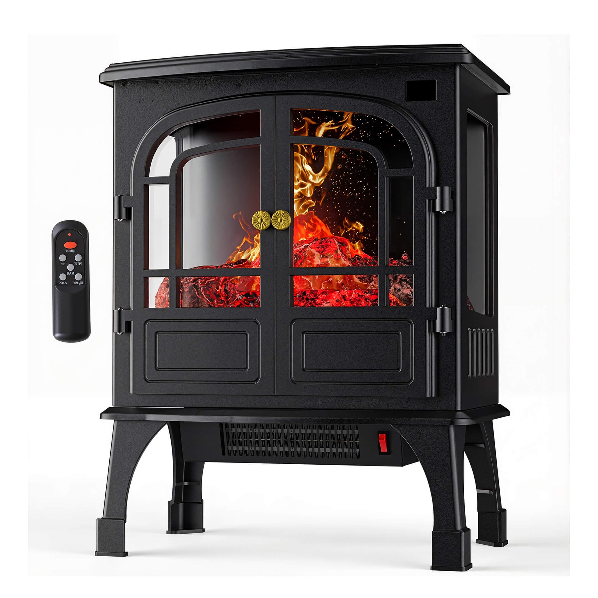 Freestanding Electric Heater with 2 Heating Modes for Indoor Use
