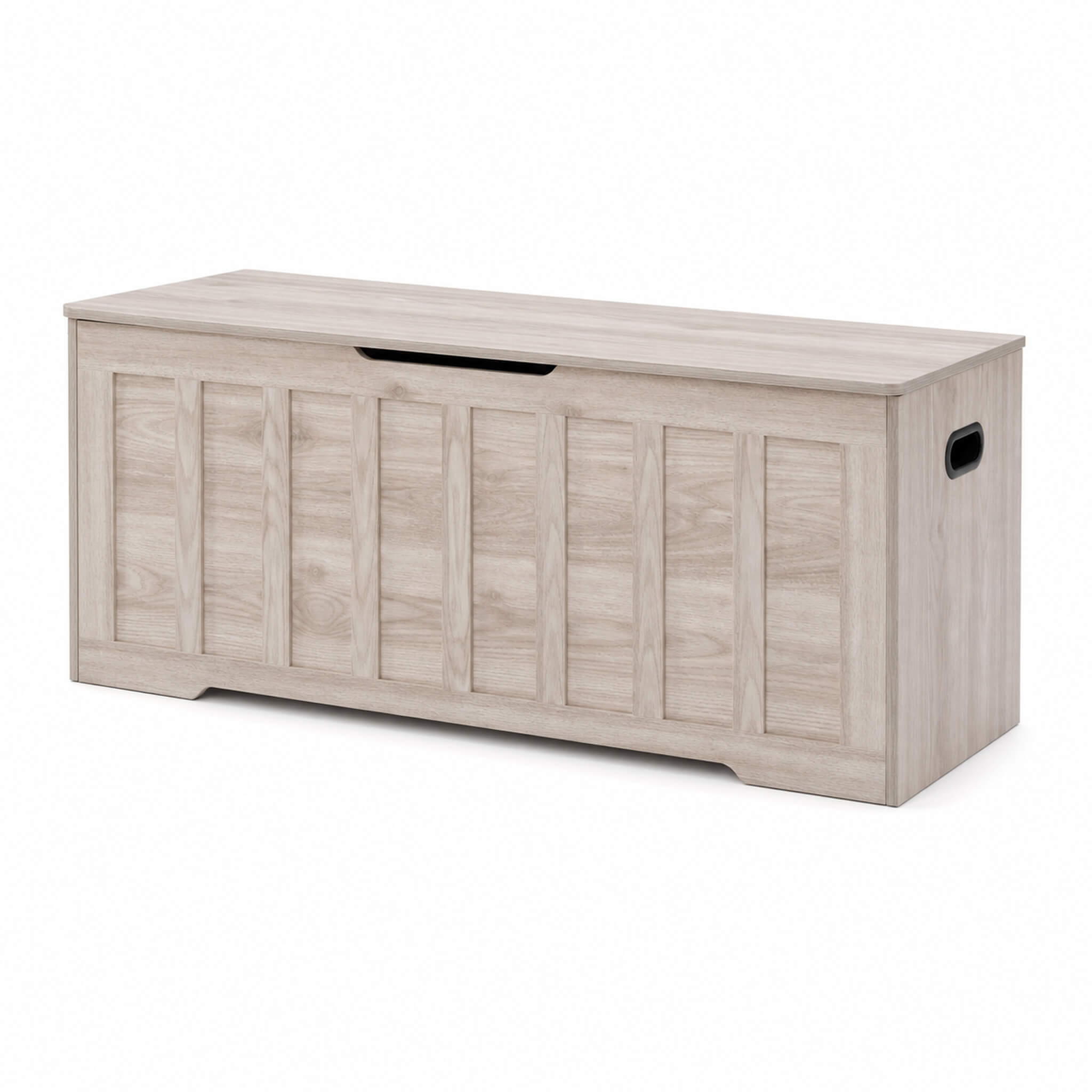 Wooden Storage Bench with Soft-Close Lid