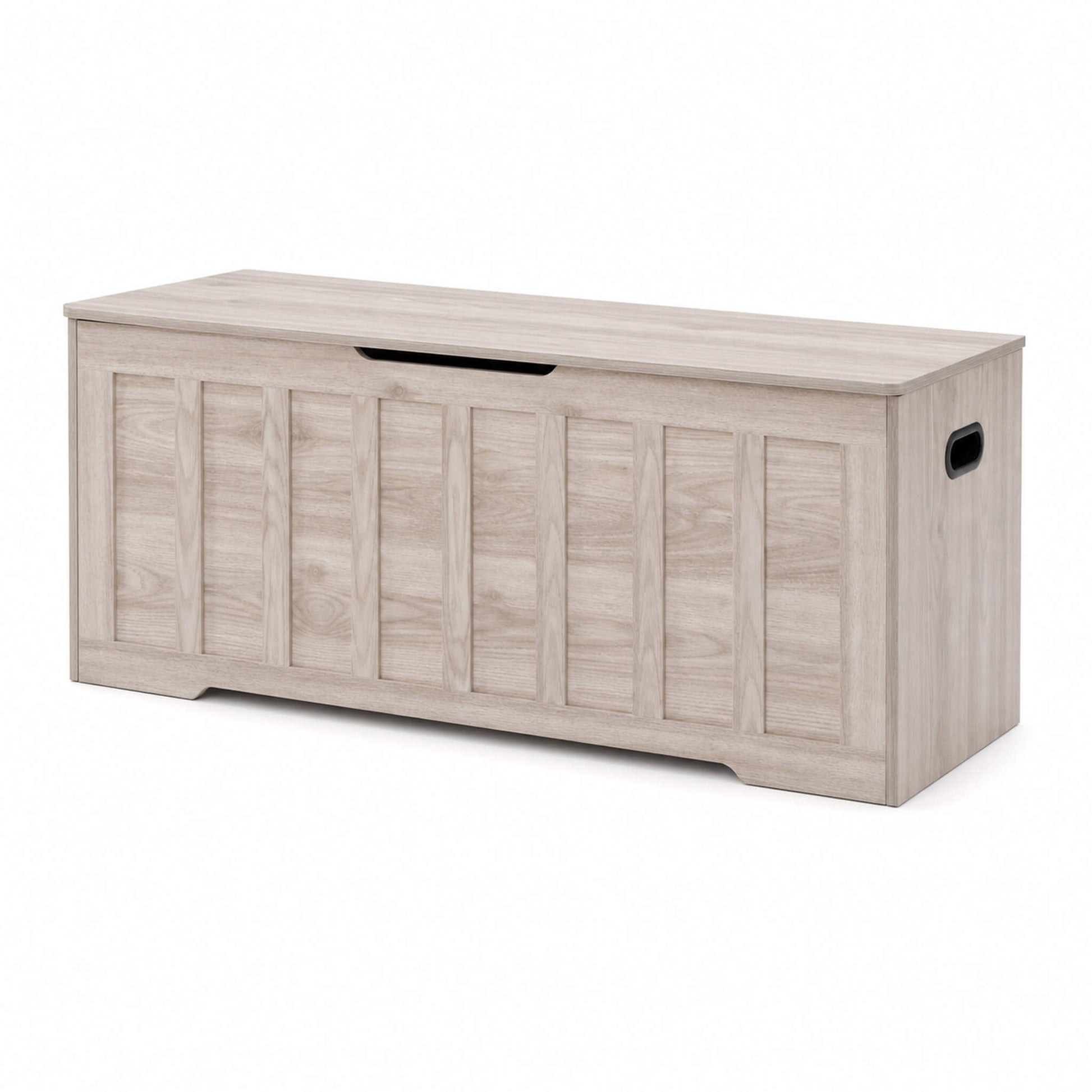 Wooden Storage Bench with Soft-Close Lid