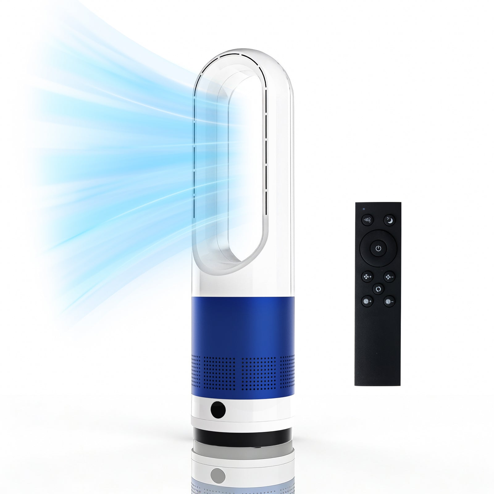 Bladeless Tower Fan ，80° Oscillation Quiet Cooling Fan