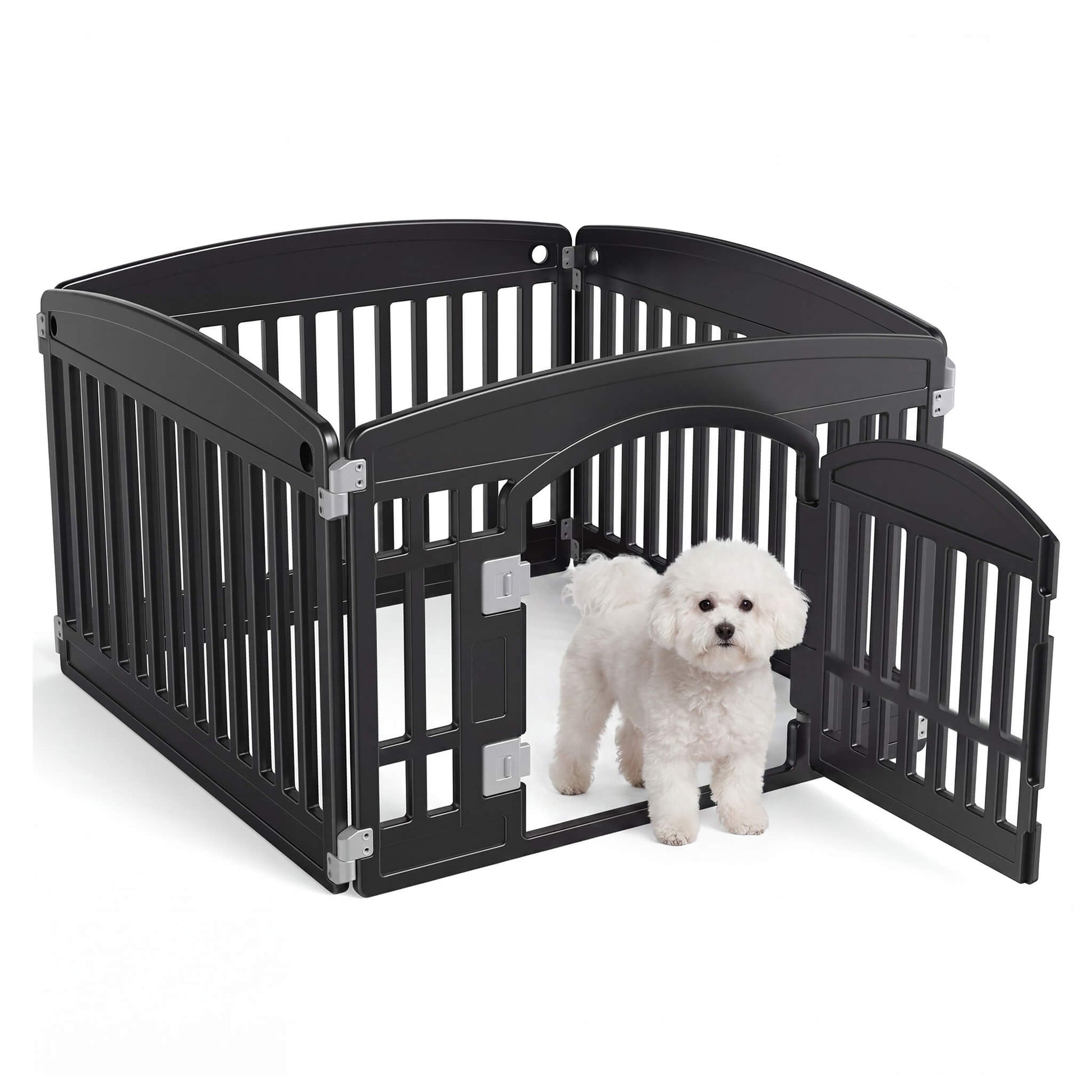 Plastic Dog Playpen with Door, Puppy Fence
