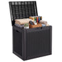 31 Gallon Resin Deck Box, Lockable Patio Storage Box
