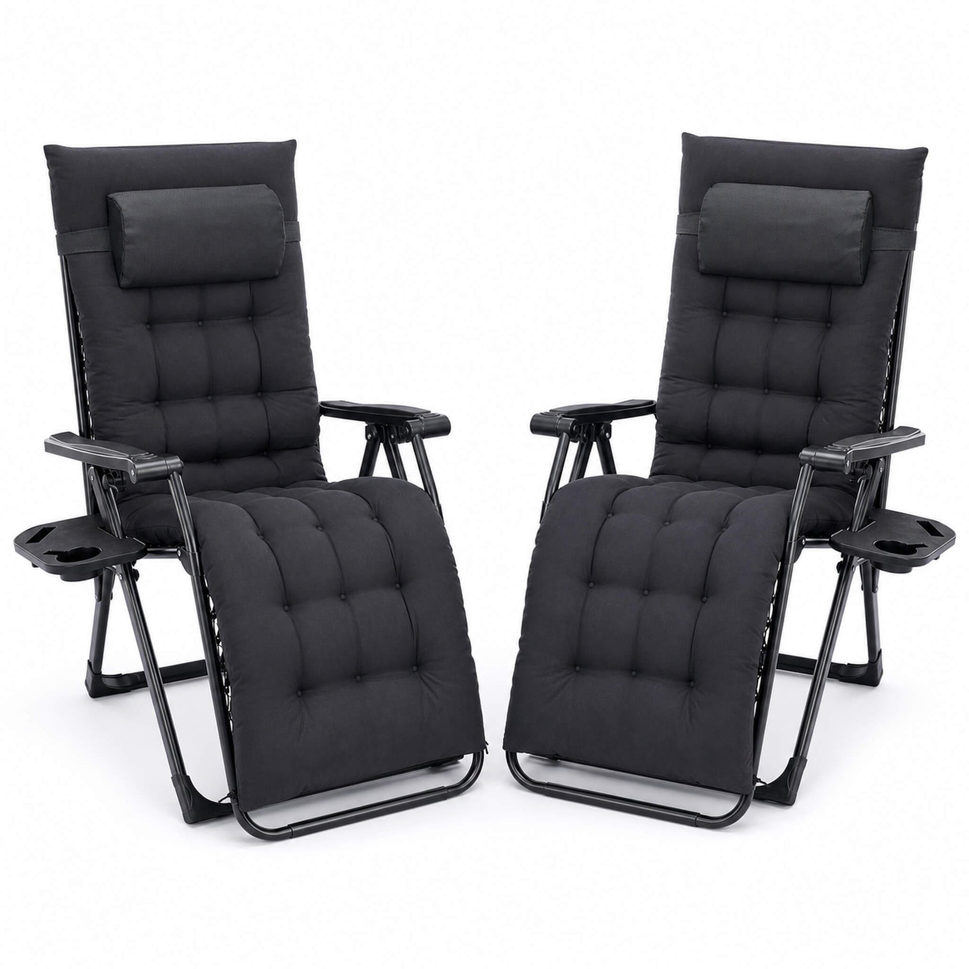 Foldable Zero-Gravity Outdoor Lounge Chair for Beach/Patio