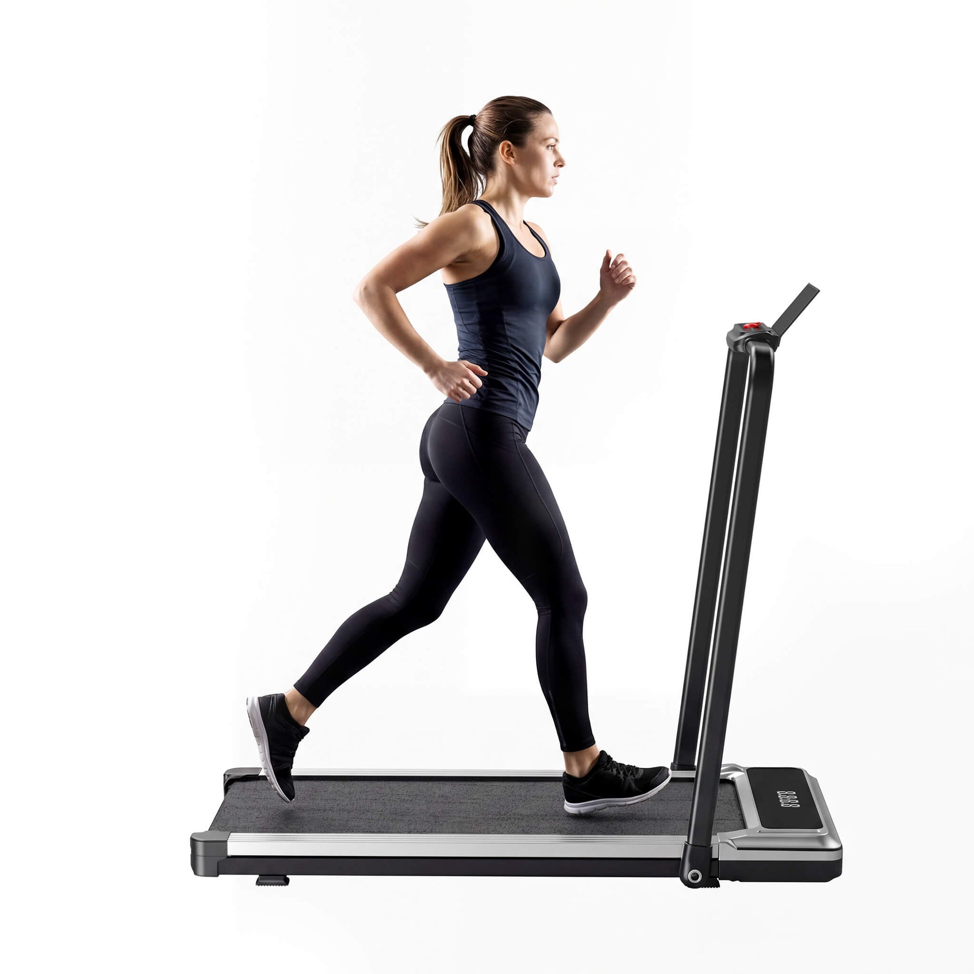 Portable Foldable Treadmill with Handrails