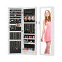 Jewellery Cabinet Hangable with Mirror for Bedroom