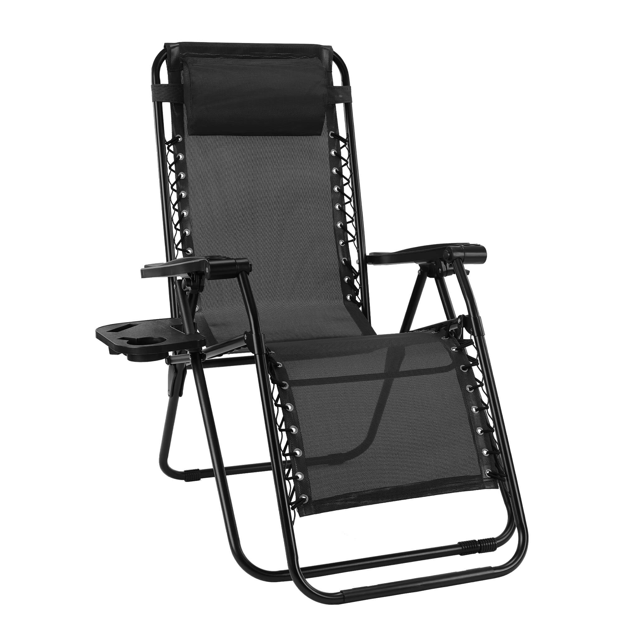 Portable Camping Folding Chaise Lounge Chair（Set of 2）
