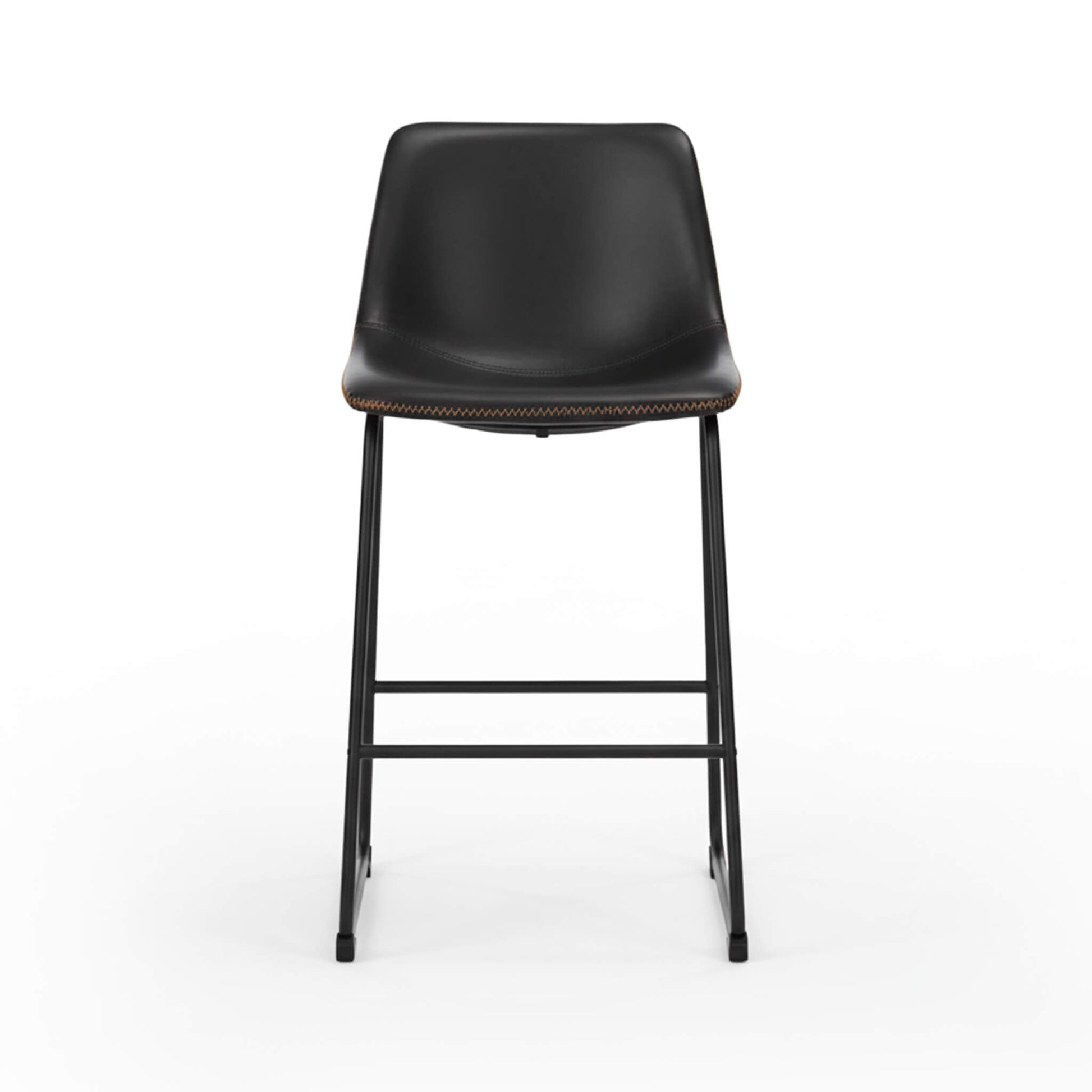 Barstool, Industrial Faux Leather, for Kitchen Dining Room
