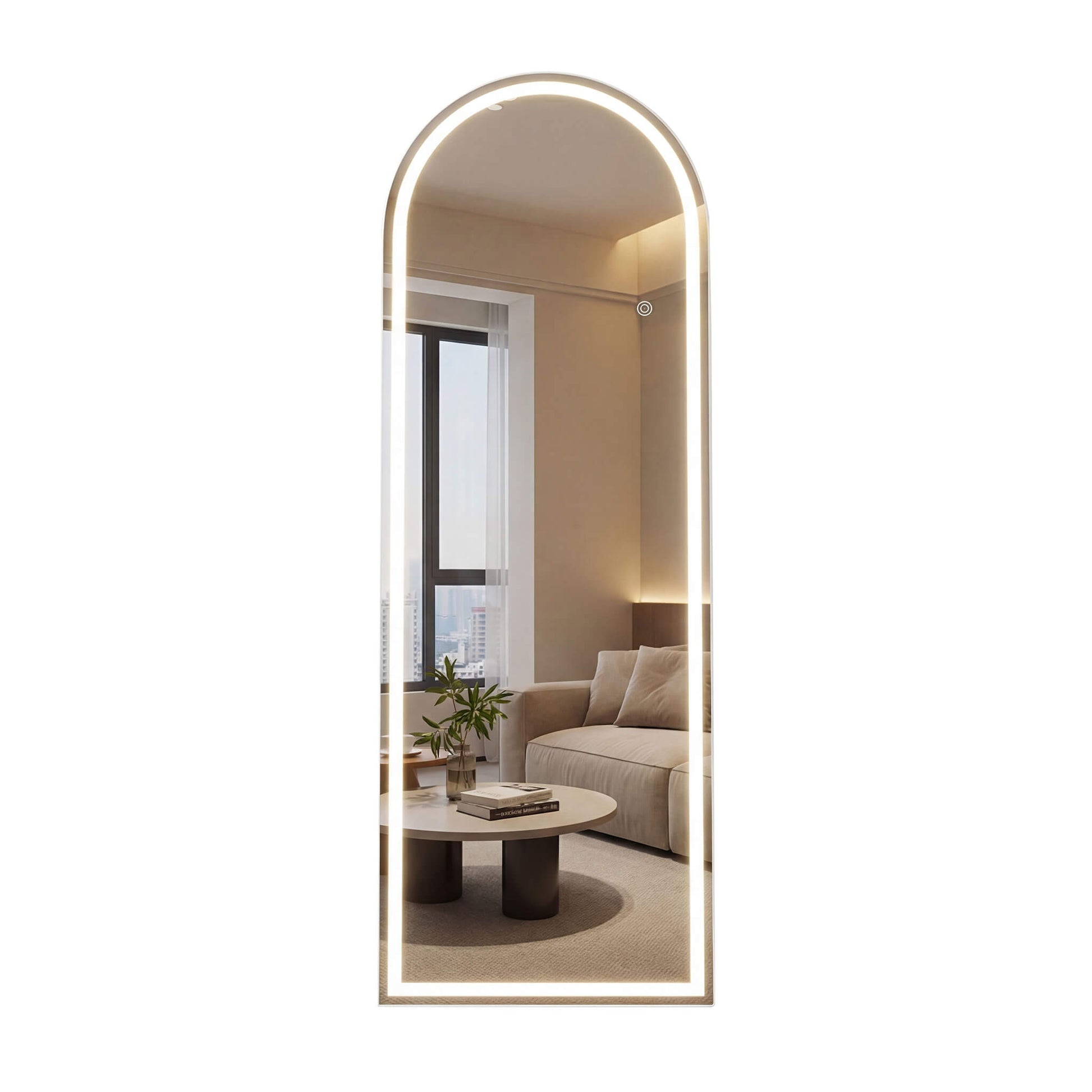 Tri-colour LED Illuminated Mirror for Indoors