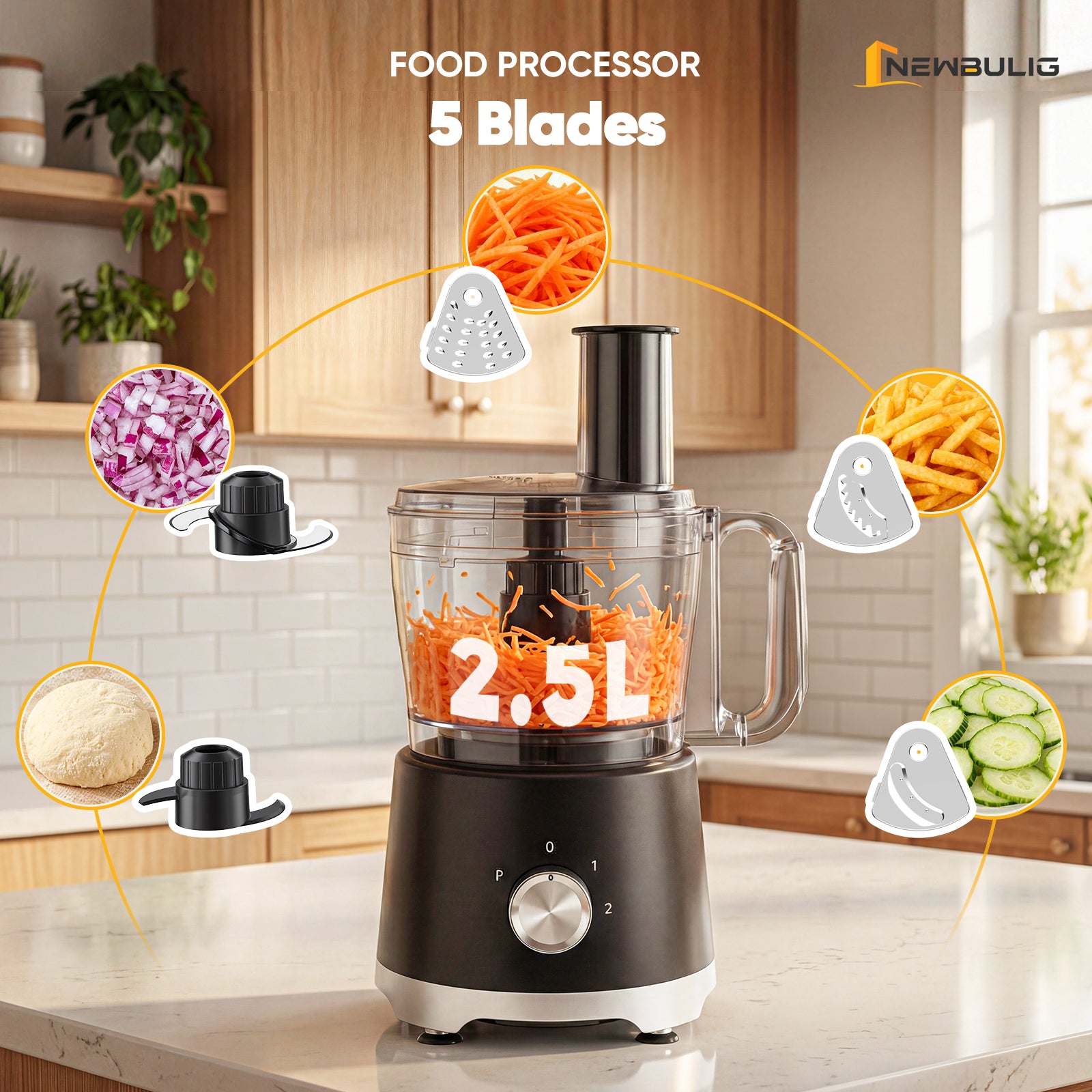 Food Processor  , Dishwasher Safe Meat Grinder for Slicing