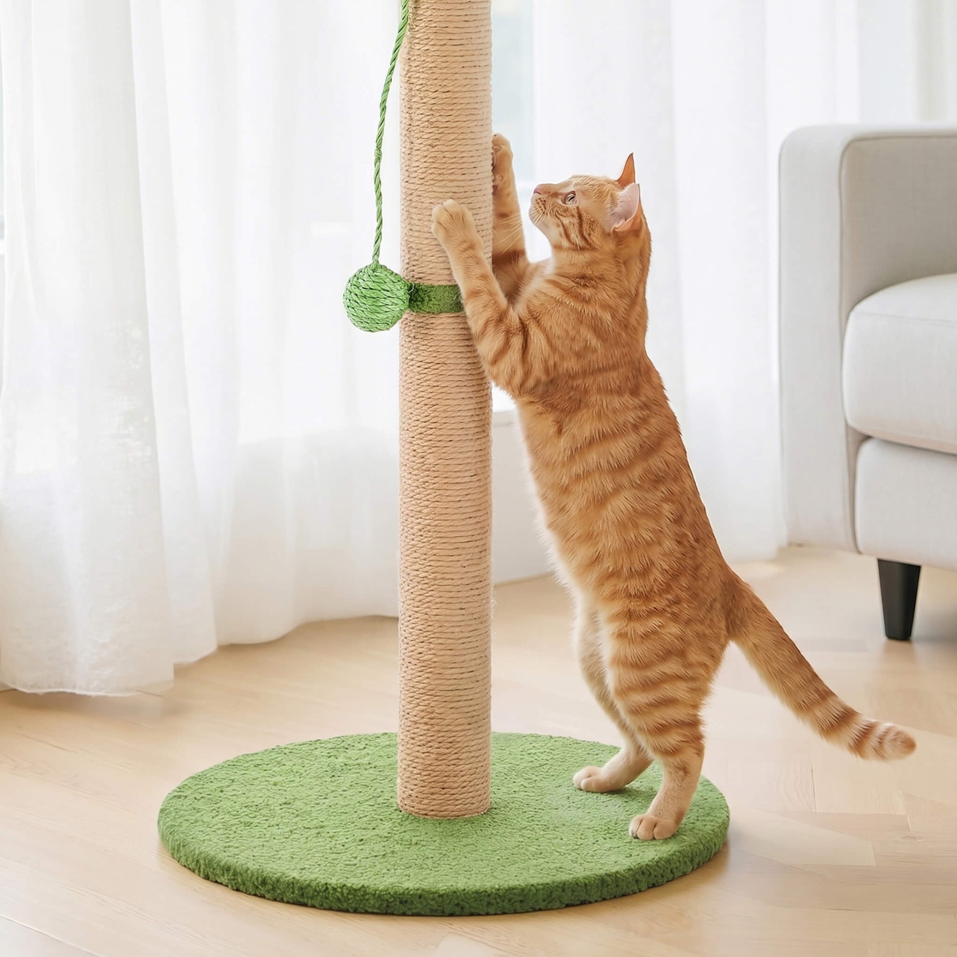 33" Small Plush Cat Tree Tower with Condo