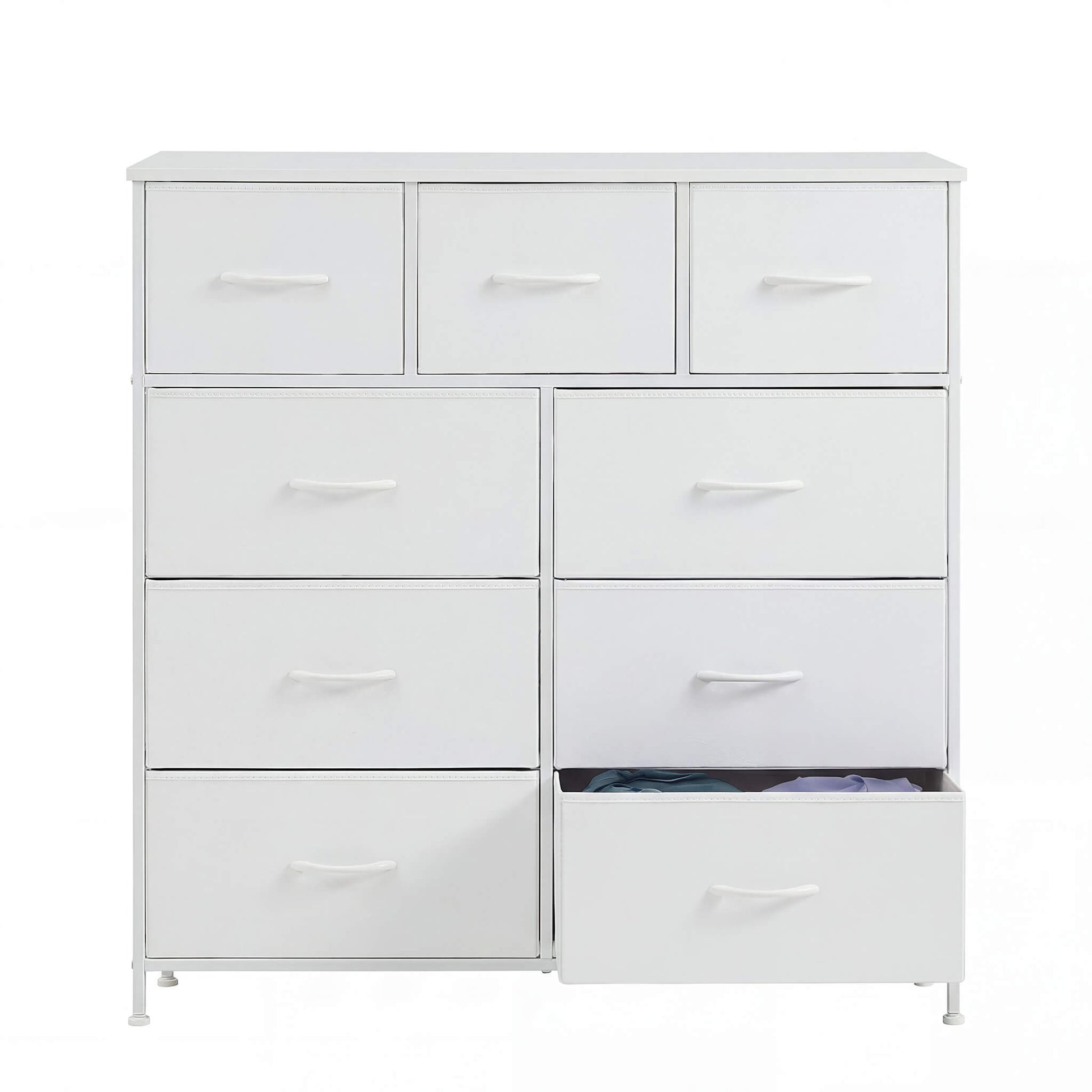 Storage Cabinet with 9 Fabric Drawer For Children's Room
