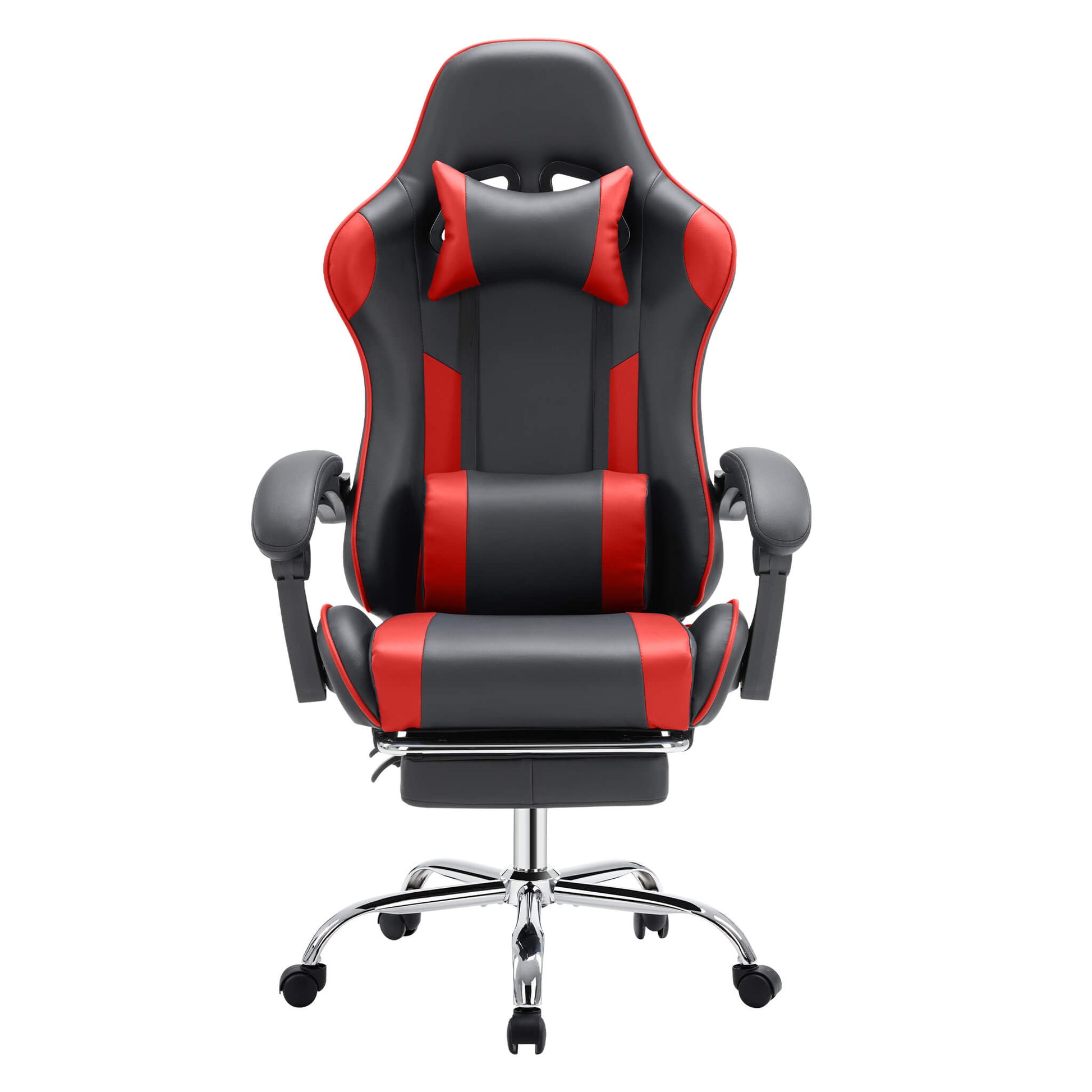 Gaming Chair with Footrest Upholstered Armrests for Home Office