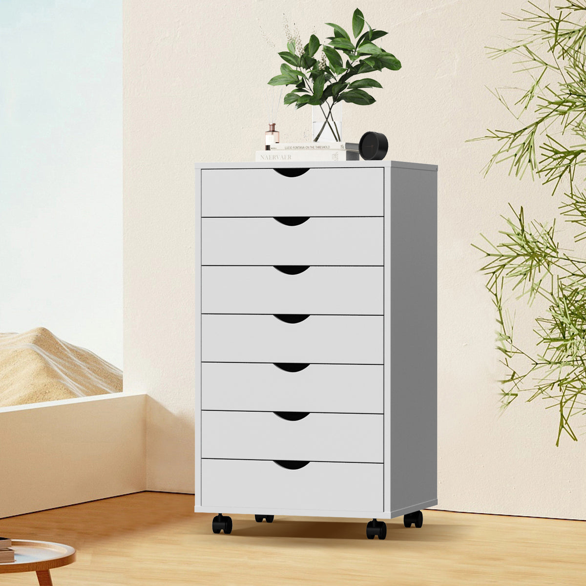 7 drawers organizer removable for office, bedroom